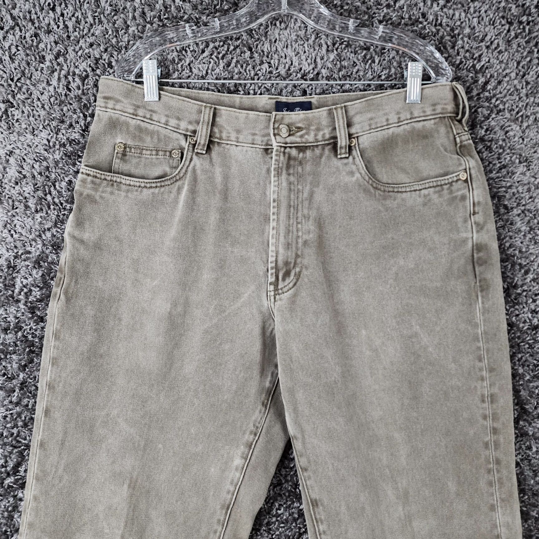 Vintage INDIGO PALMS Mens Classic Straight Jeans Size 35x31 Blue Palm Theme Size US 35 - 2 Thumbnail