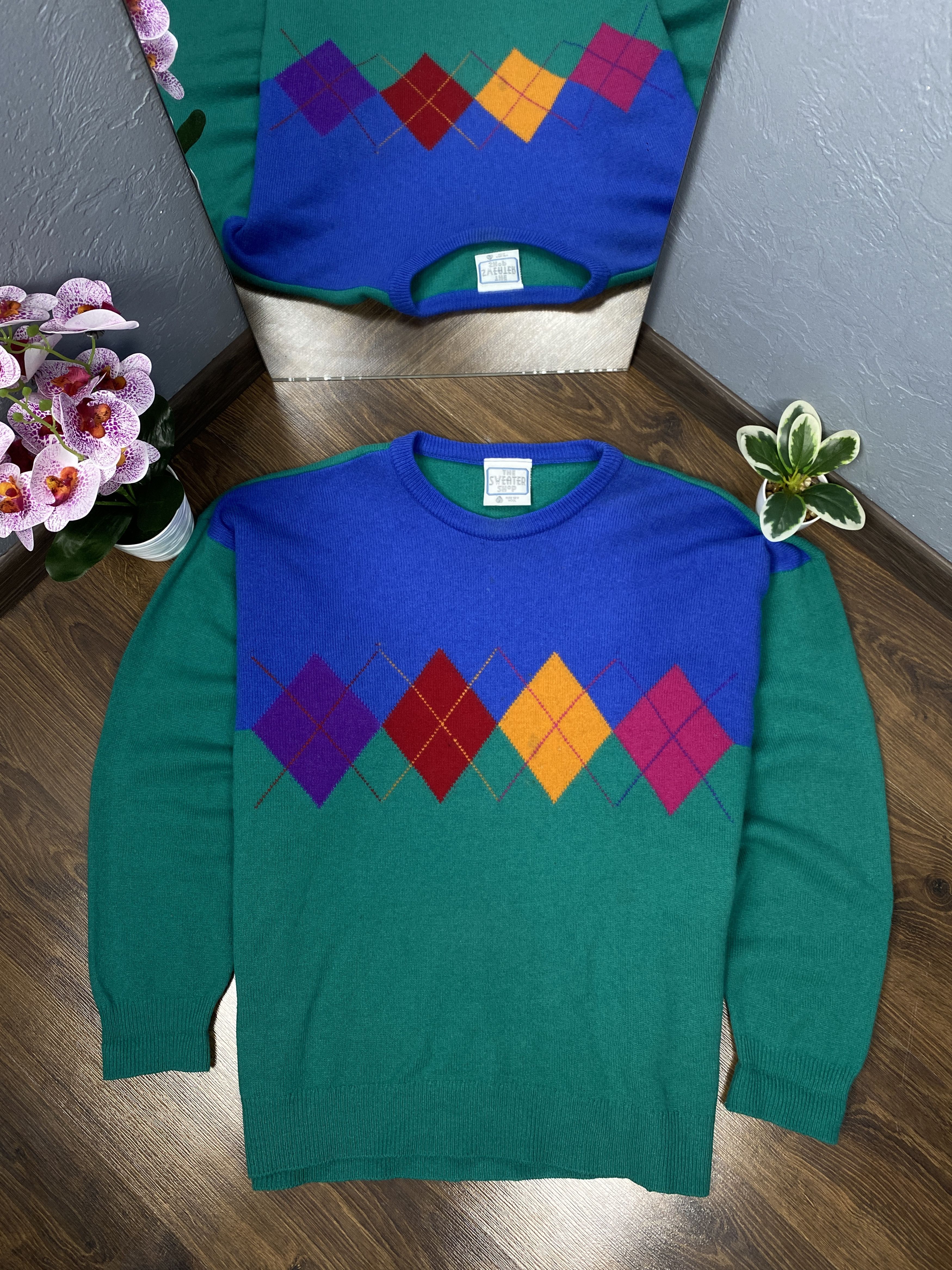 Vintage The Sweater Shop Vintage wool knit grandpa sweater Size US L / EU 52-54 / 3 - 1 Thumbnail