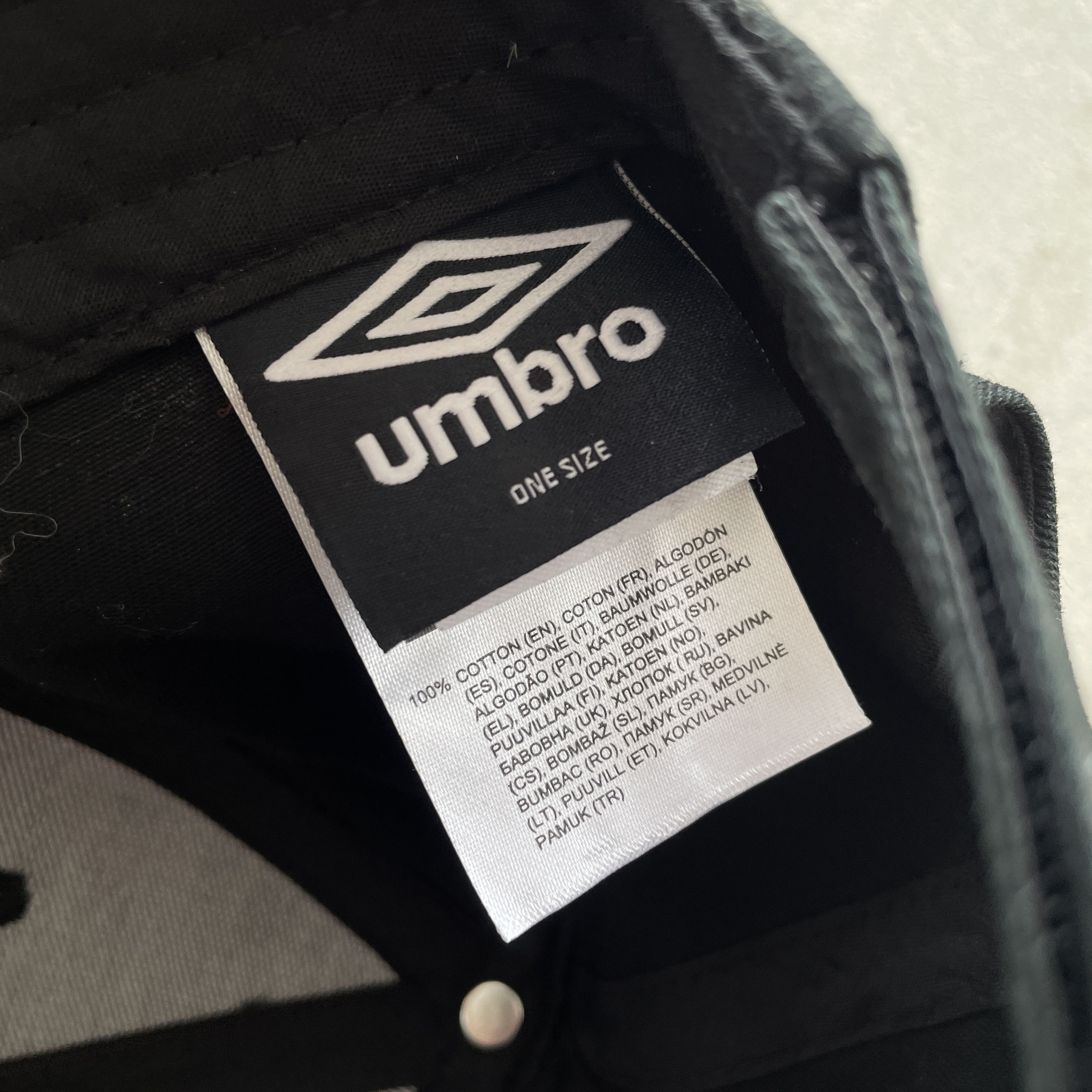 Umbro Vintage Umbro Logo Black Cap One Size Size ONE SIZE - 5 Thumbnail