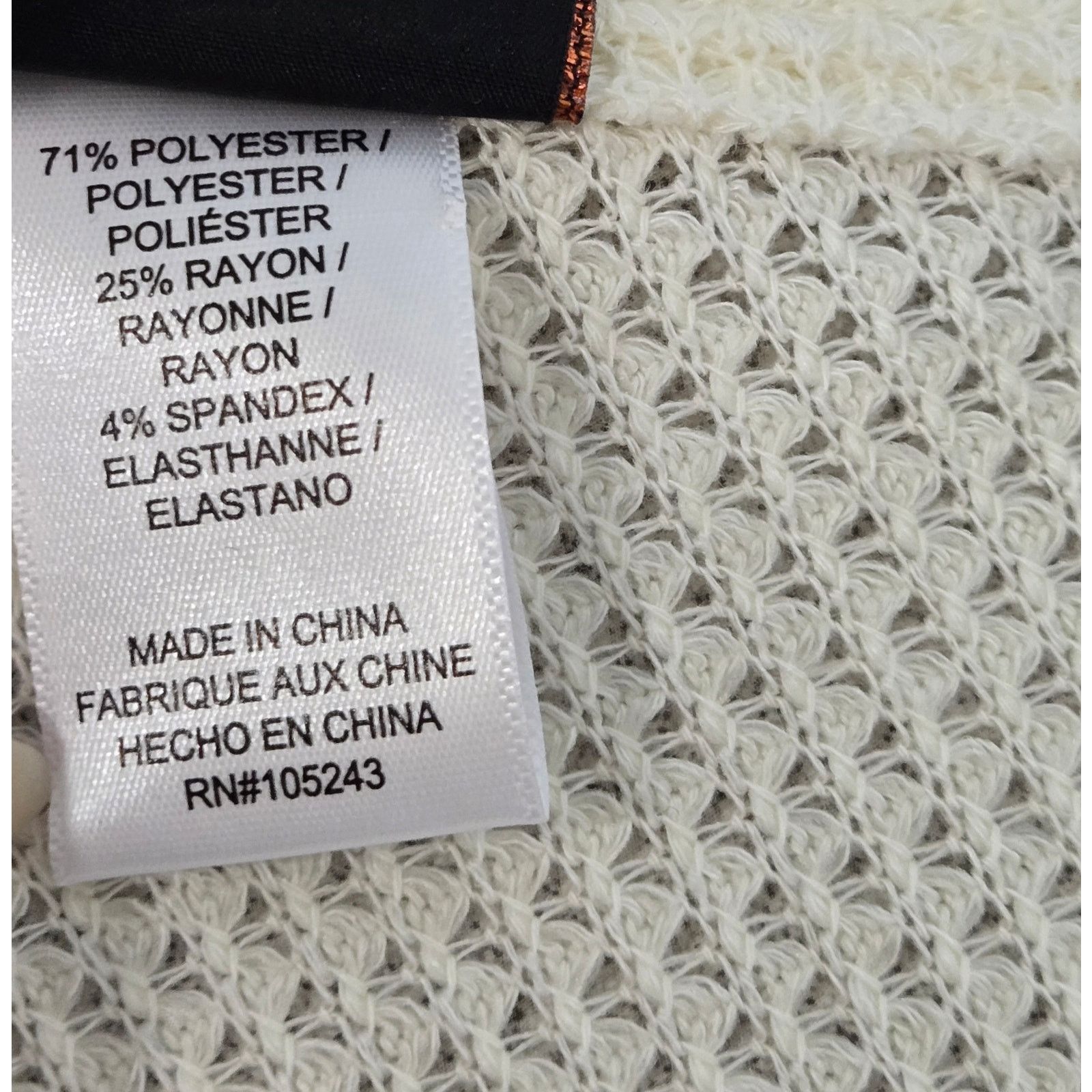 Other Mod Lusive Cream Open Front Cardigan 1X Plus Lightweight Size XXL / US 16-18 / IT 52-54 - 6 Thumbnail