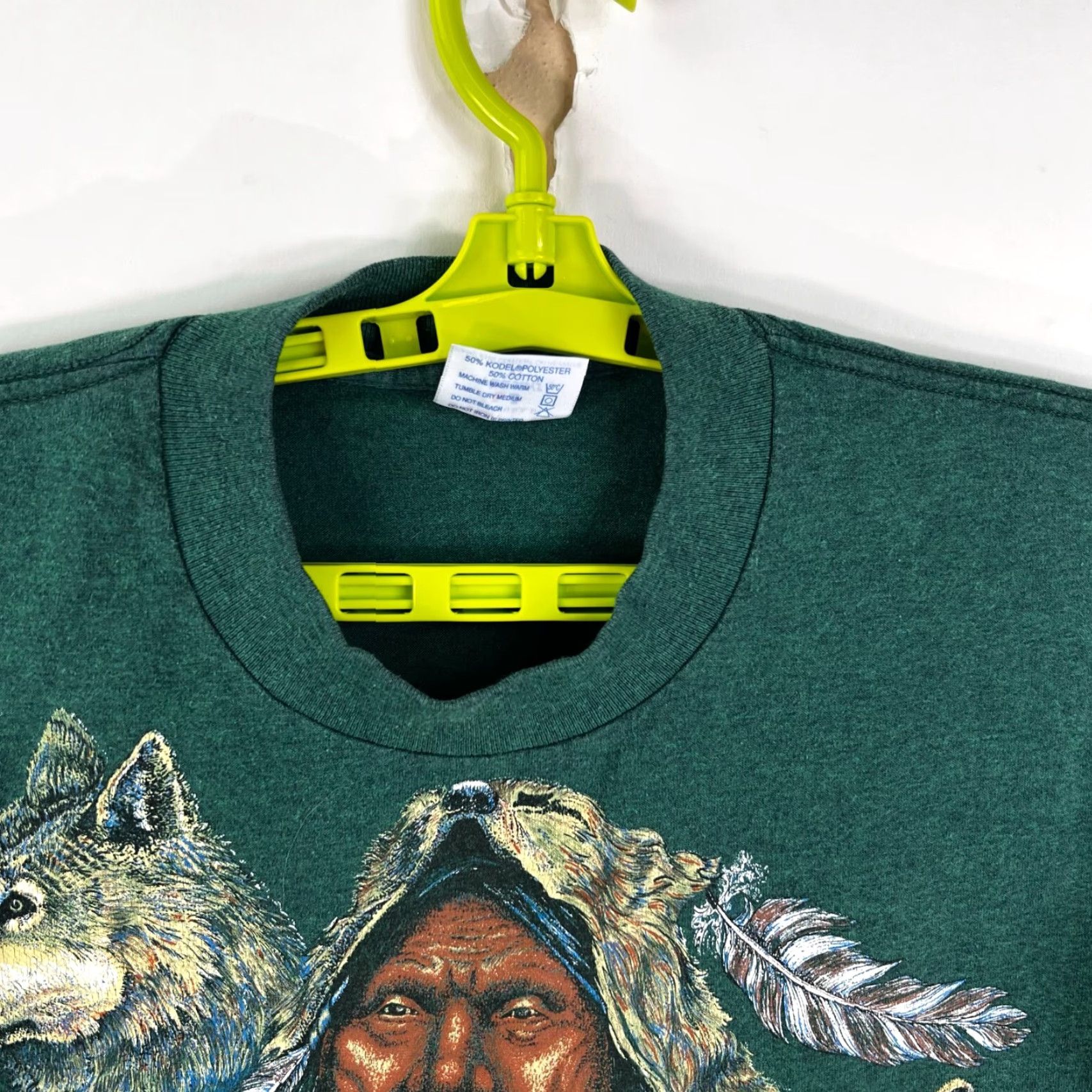 Vintage VINTAGE Het-T Badlands Nat. Park T Shirt Adult XL Green Solid Logo 90s Western Mens Size US XL / EU 56 / 4 - 4 Thumbnail