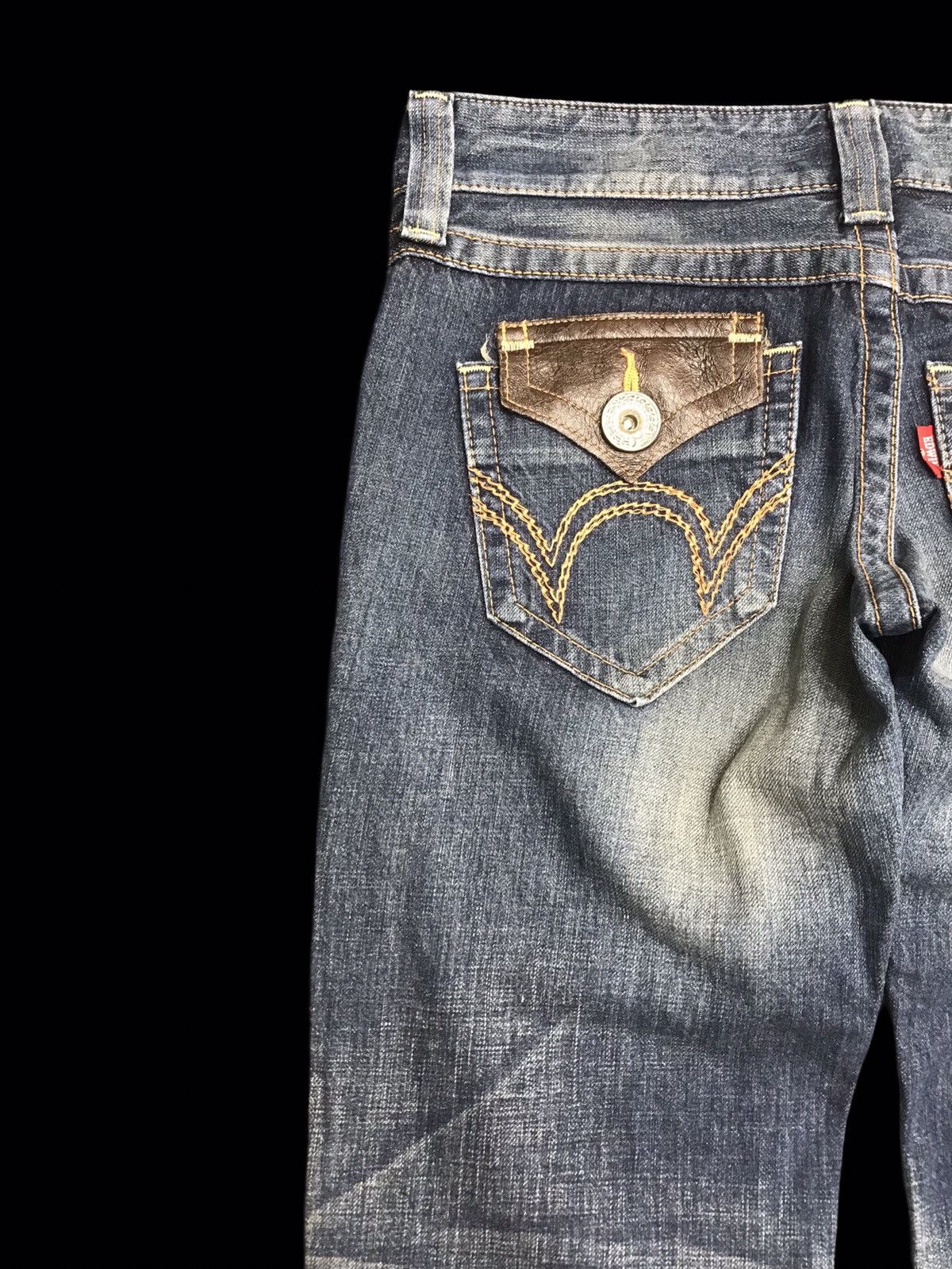 Edwin 💥FLARE💥Archival Rusty EDWIN Stone Wash Denim F62 Size US 30 / EU 46 - 11 Thumbnail