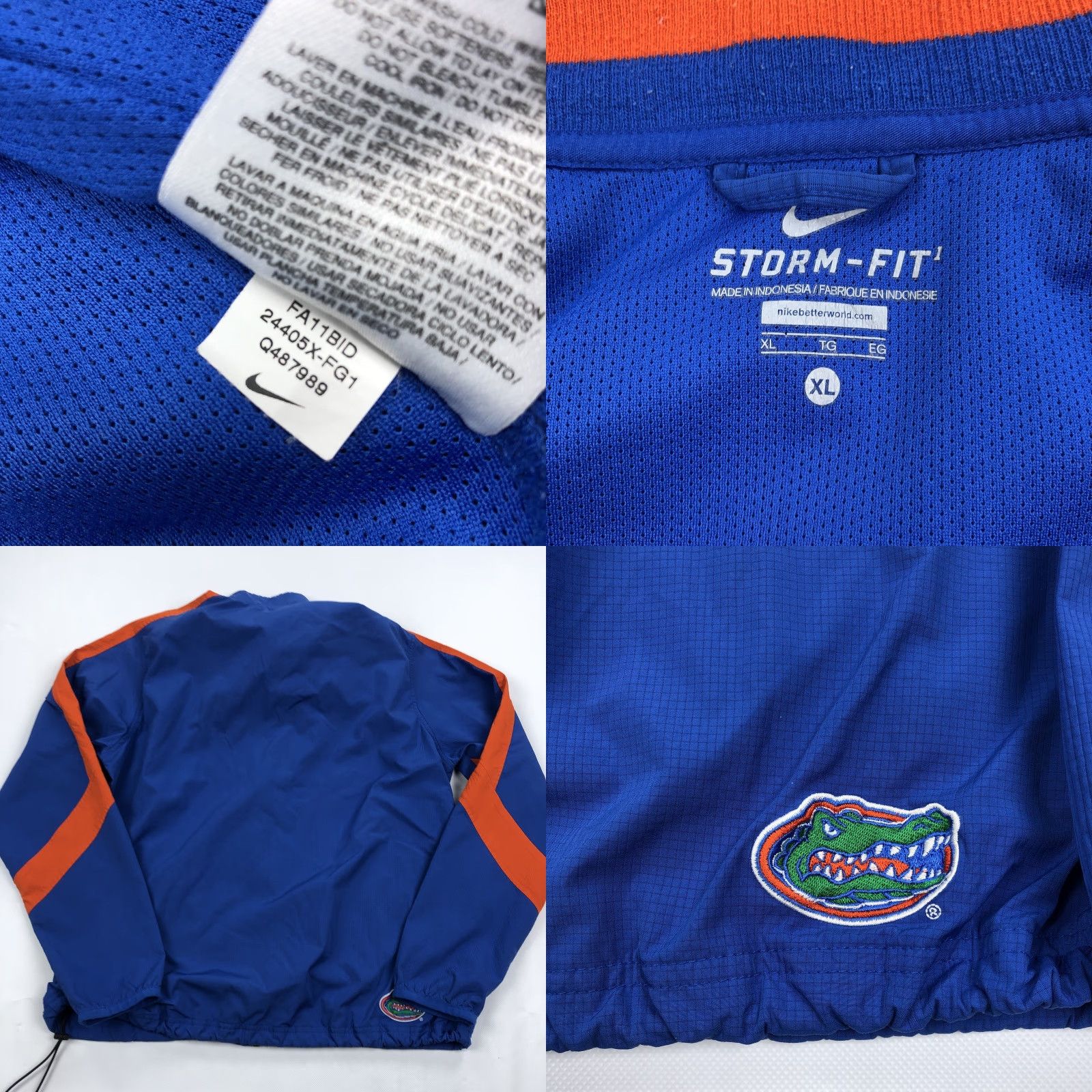 Nike Nike Storm-FIT Florida Gators Activewear Jacket Men XL Blue Orange Full Zip Size US XL / EU 56 / 4 - 8 Thumbnail