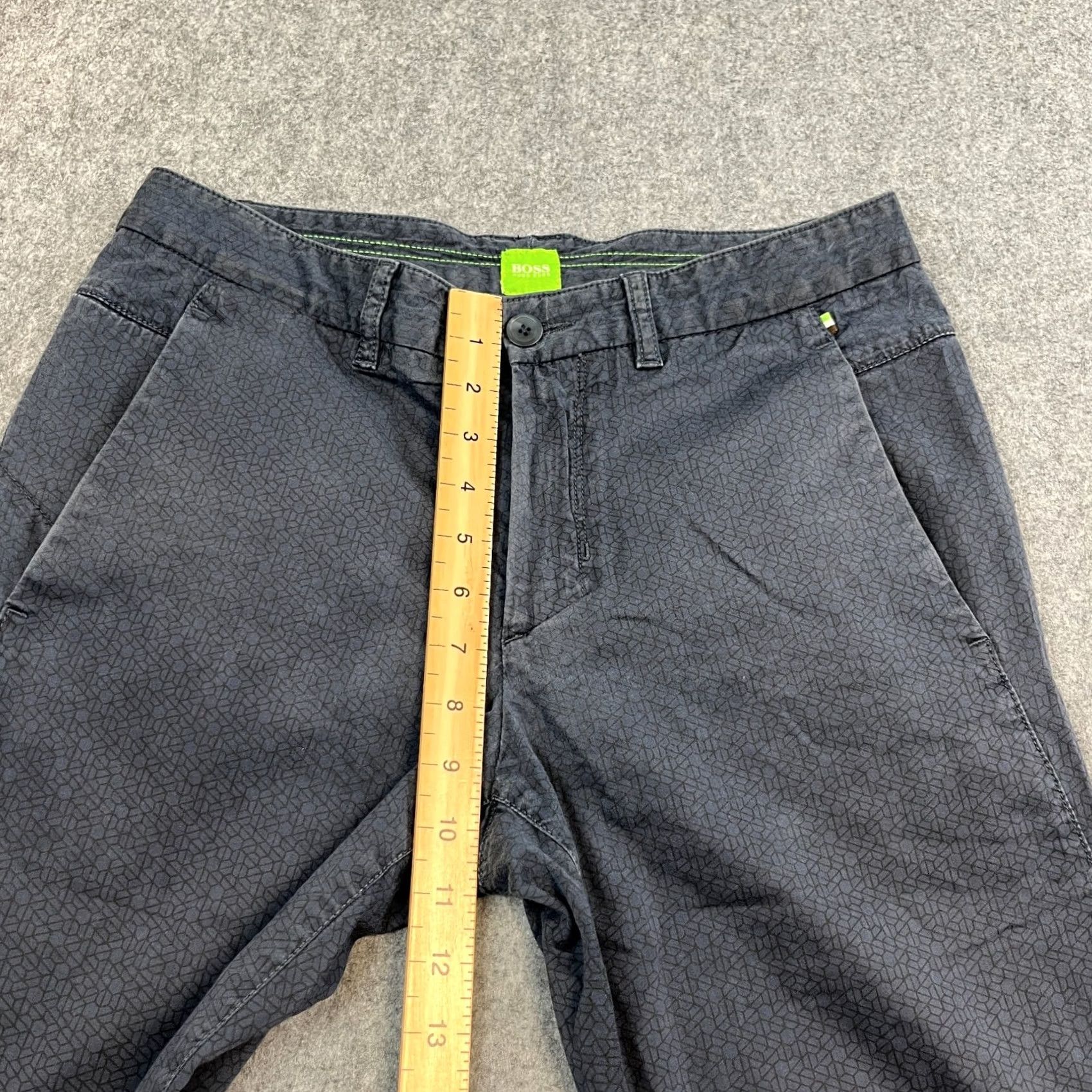 Hugo Boss Hugo Boss Mens Chino Trousers Pants Slim Tapered 32 Blue Modern Geometric Chino Trousers Slim 32 Mens Blue Size US 32 / EU 48 - 5 Thumbnail