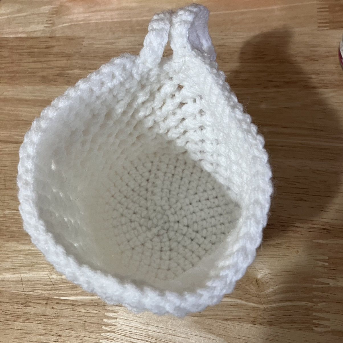 Handmade White Mini Bag Wristlet Size ONE SIZE - 4 Thumbnail