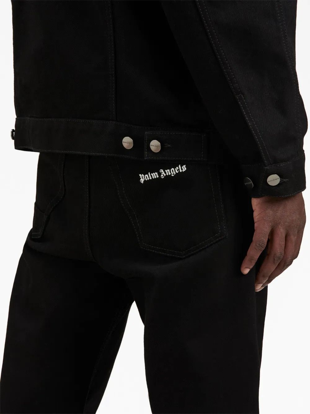 Palm Angels o1y0325 Denim Pant in Black Size US 30 / EU 46 - 4 Thumbnail