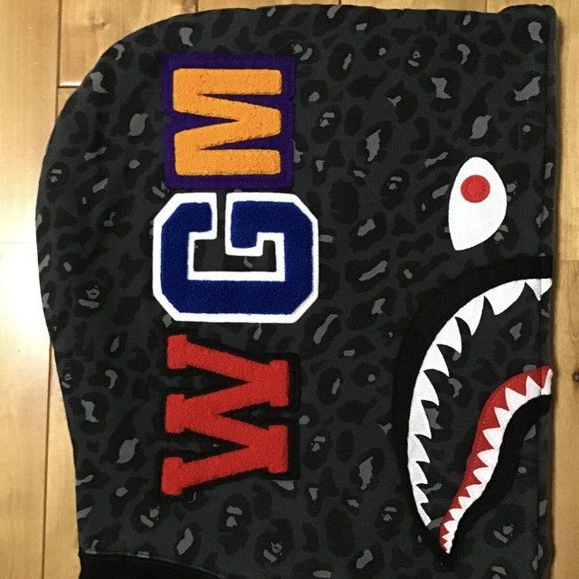 Bape × Nigo BAPE Leopard camo shark full zip hoodie a bathing ape NIGO Size US XL / EU 56 / 4 - 4 Thumbnail
