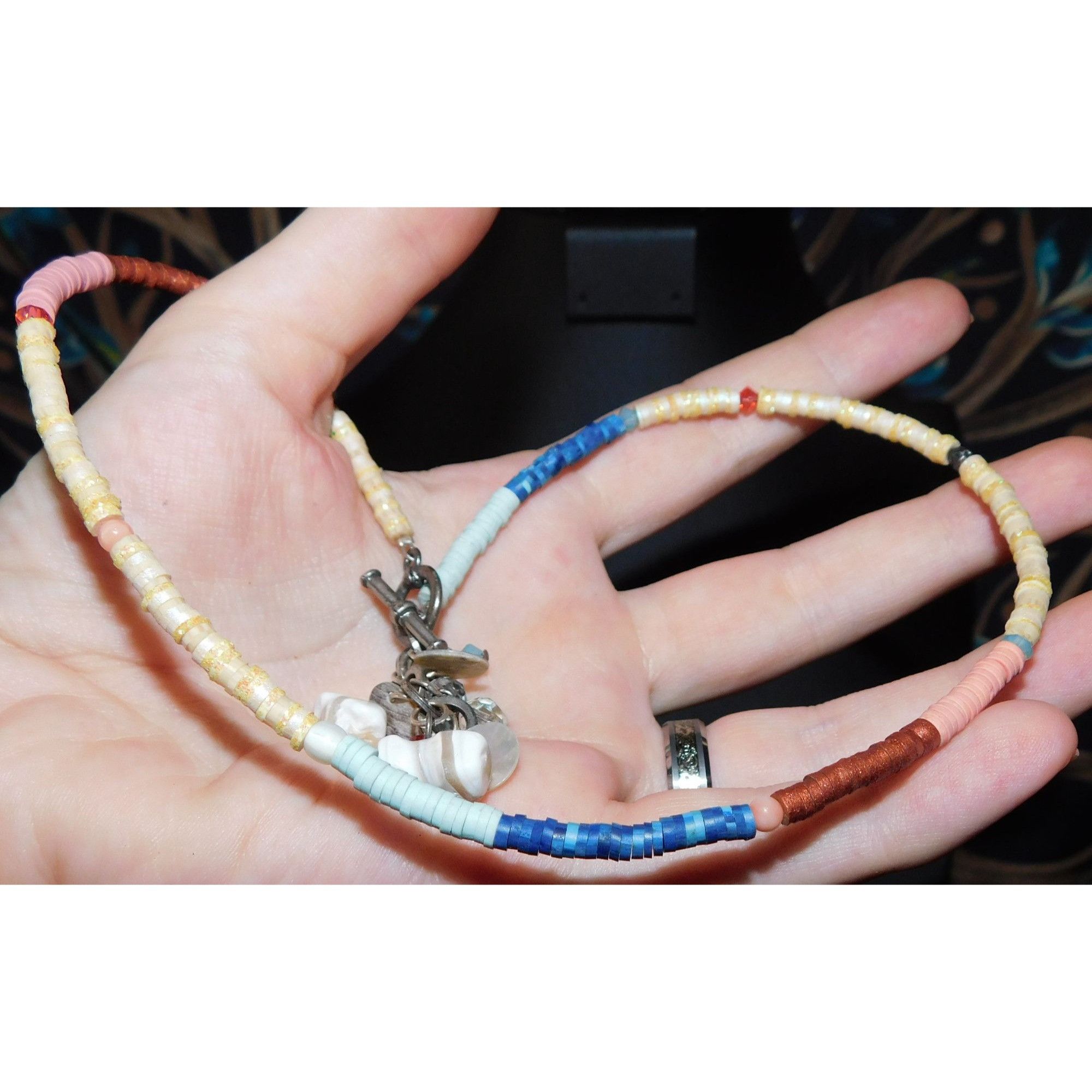 Other Beachy Sparkly Shell Y Drop Beaded Necklace Size ONE SIZE - 2 Thumbnail