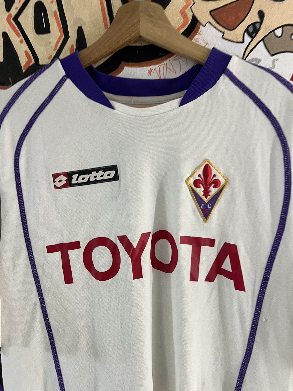 Lotto Sport Fiorentina Toyota Lotto 2005-07 Away Jersey Size US L / EU 52-54 / 3 - 2 Thumbnail