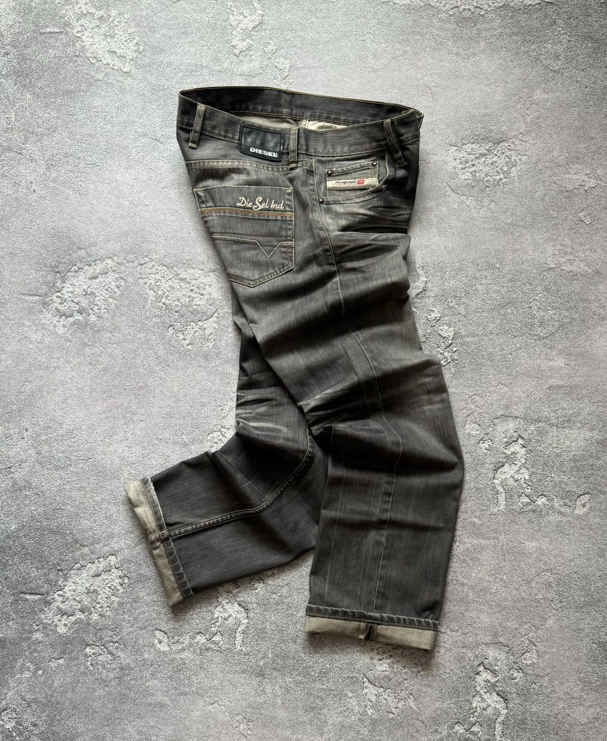 Diesel × Diesel Black Gold Diesel 34/34 relaxed denim pant trouser Jean chino distresse Size US 34 / EU 50 - 17 Thumbnail