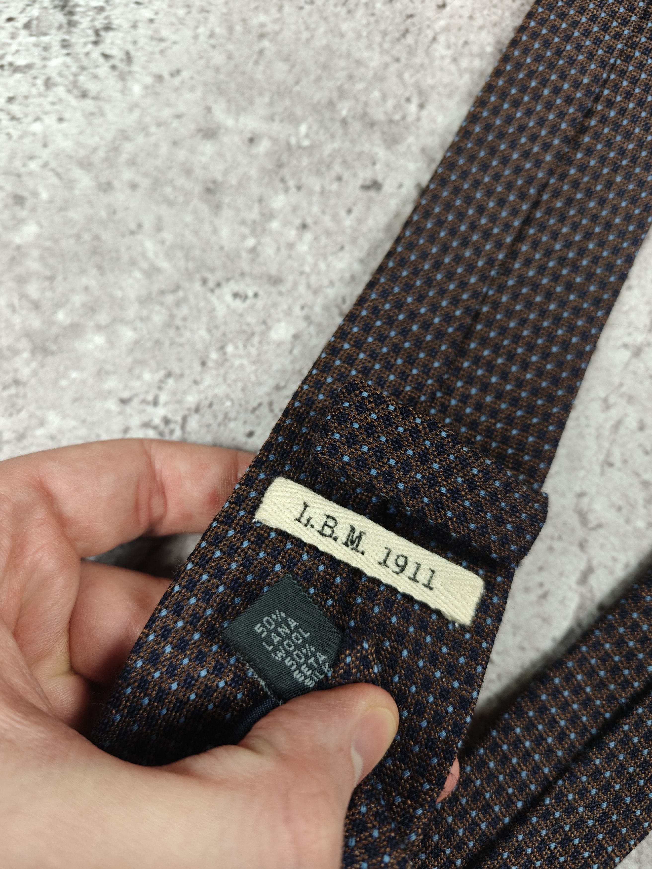 L.B.M. 1911 L.B.M. 1911 Tie Wool/Silk Brown Italy Size ONE SIZE - 8 Thumbnail