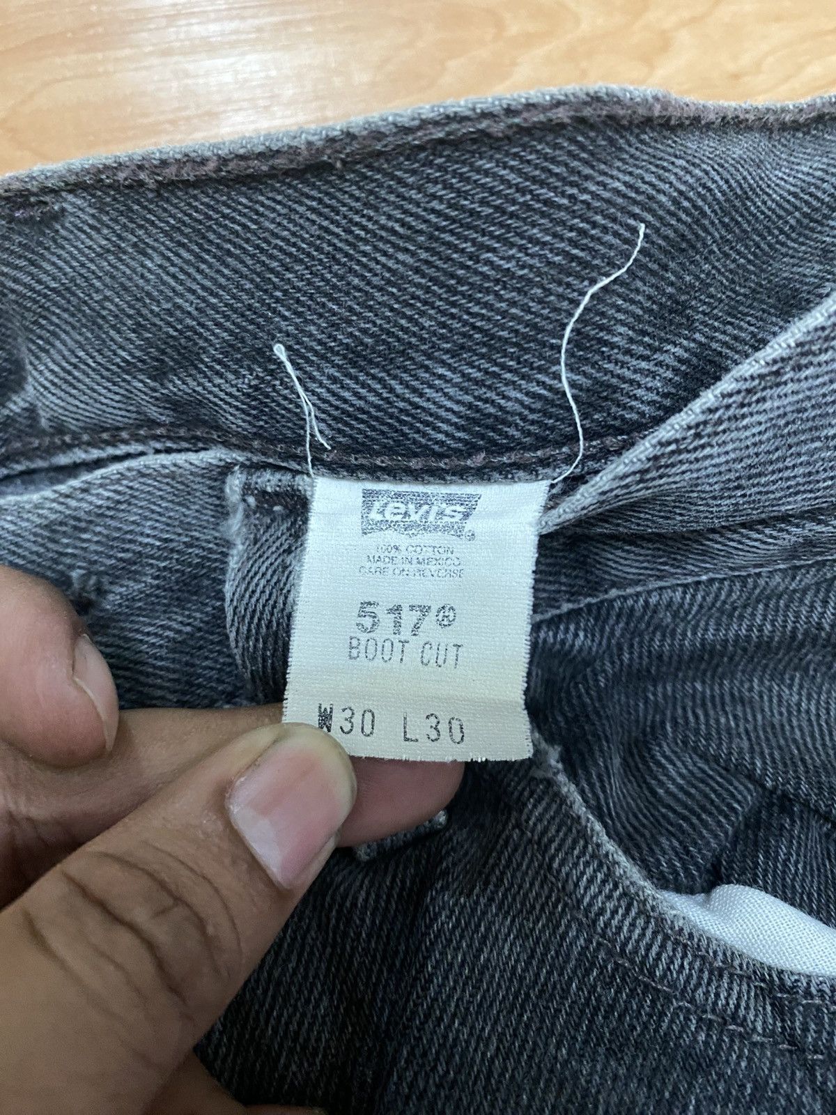 Levi's Vintage levis 517 black bootcut style distressed denim Size US 30 / EU 46 - 6 Thumbnail