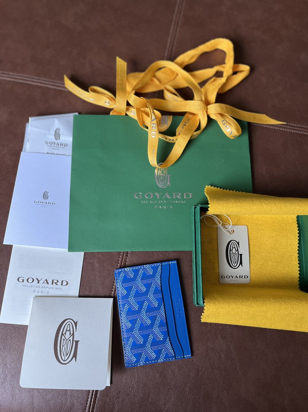 Goyard Brand New Giftable Goyard Leather Card Holder Size ONE SIZE - 13 Thumbnail