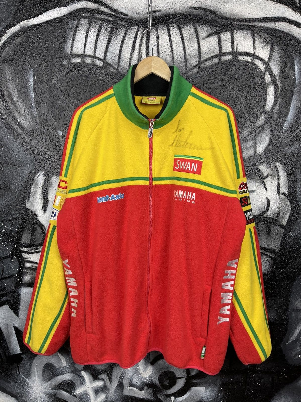 Yamaha Yamaha Swan Autograph Ian Hutchinson Moto GP Racing Jacket Size US XL / EU 56 / 4 - 3 Thumbnail