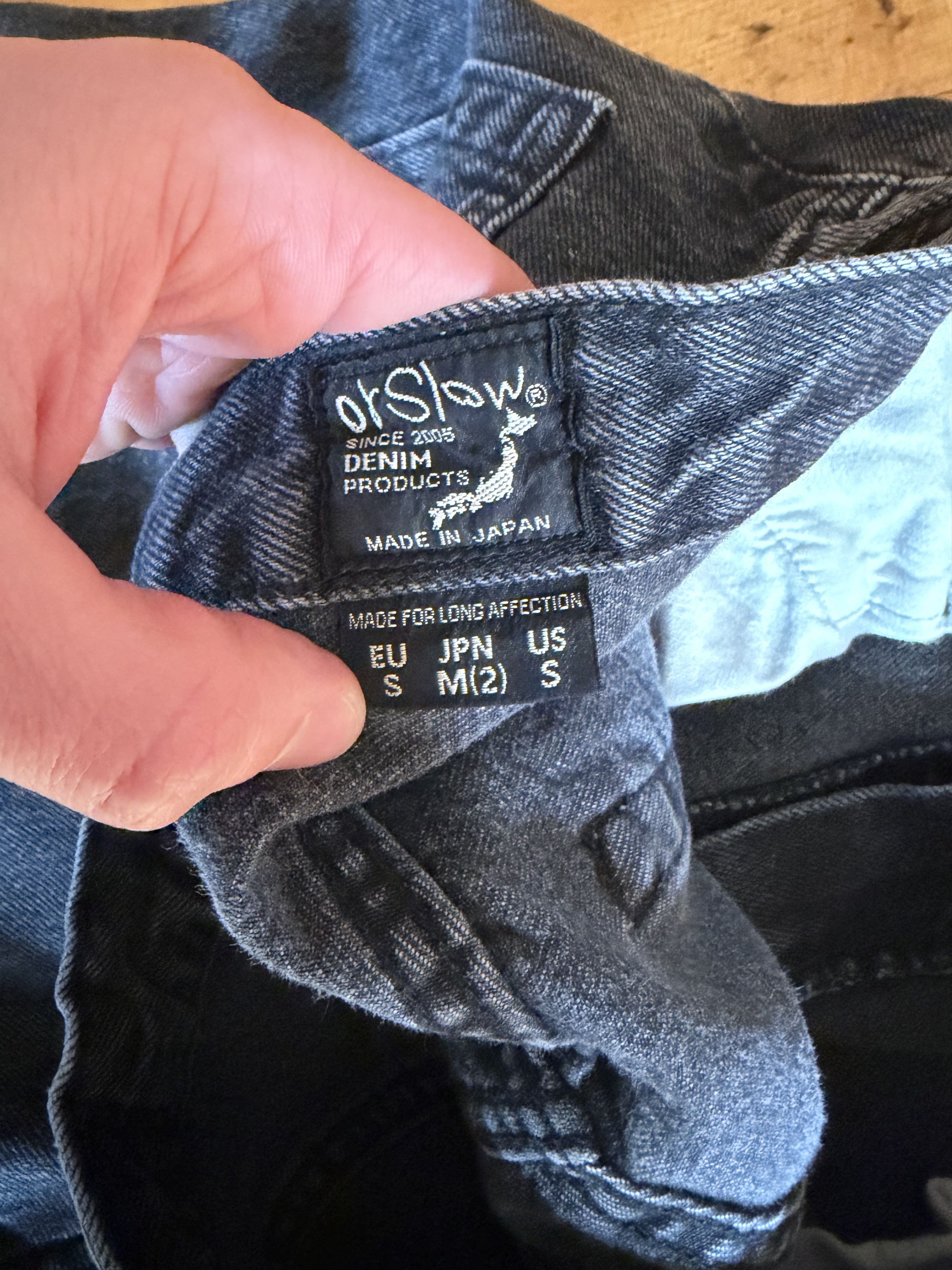 Orslow 100 Super Dad's Denim Pants Black Denim Stone Size US 32 / EU 48 - 3 Thumbnail