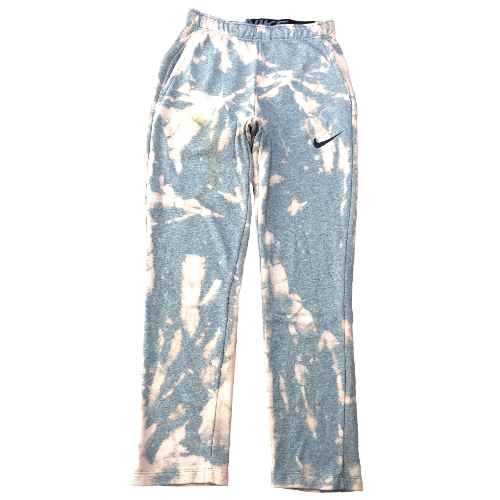 Nike Nike Sweatpants Mens Small Gray Tie Dye Drawstring Pockets 90s Athleisure College Logo Casual Activewear Pants Regular Inseam 31" Size US 29 - 2 Thumbnail