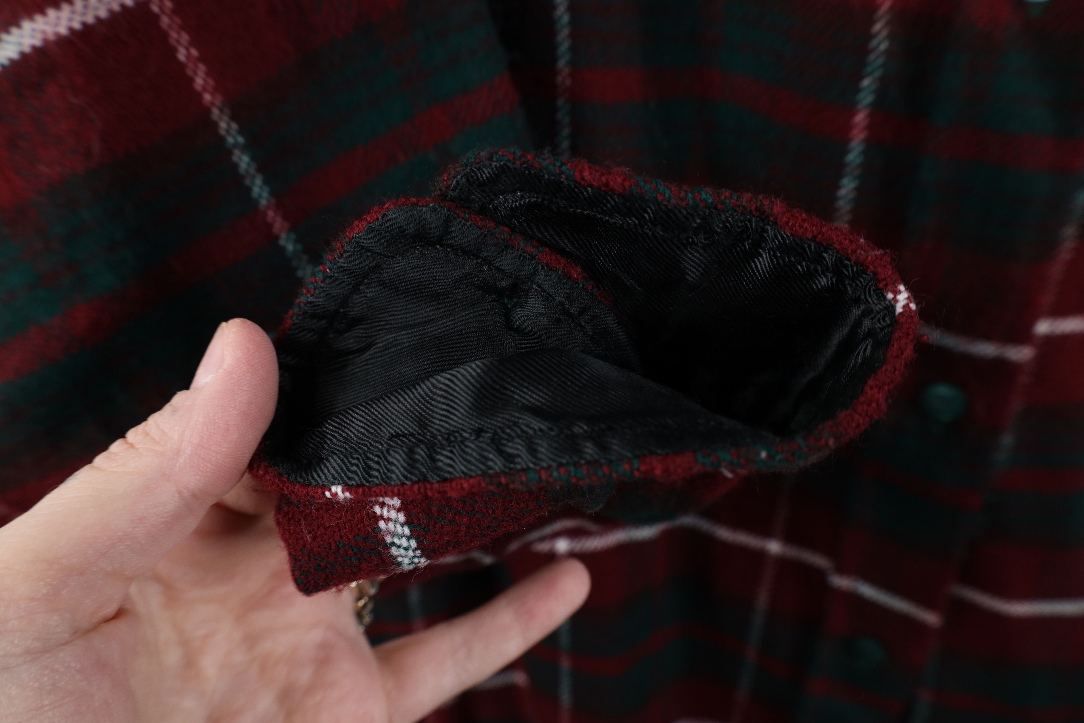 Vintage Vintage 70s Streetwear Knit Collared Button Shirt Plaid Size XS / US 0-2 / IT 36-38 - 6 Thumbnail
