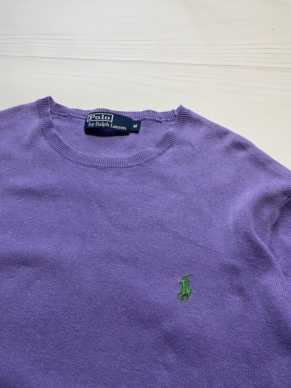 Polo Ralph Lauren × Vintage Vintage Polo Ralph Lauren Knit Faded Y2k Sweater Size US M / EU 48-50 / 2 - 6 Thumbnail