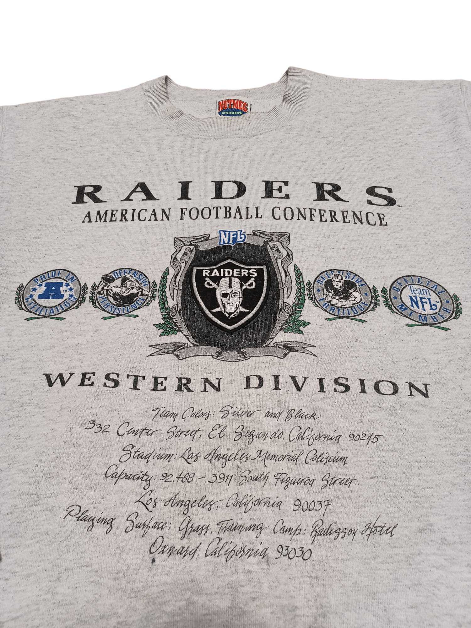 NFL × Vintage OAKLAND RAIDERS VERY RARE MADE IN USA VINTAGE SWEATSHIRT Size US M / EU 48-50 / 2 - 2 Thumbnail