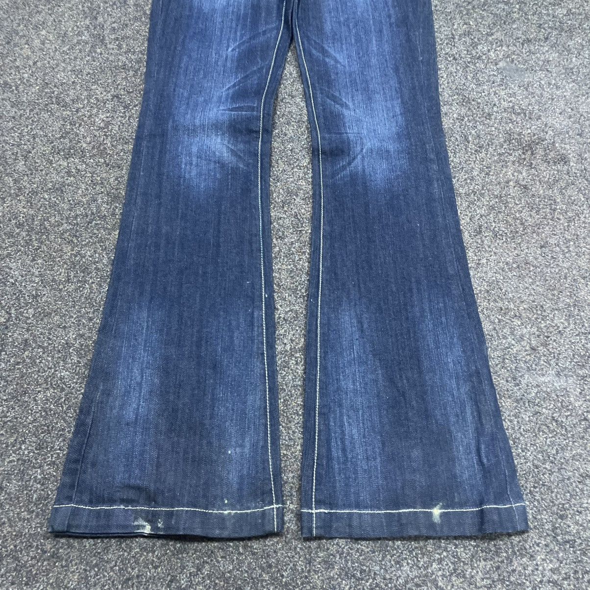 Vintage Vintage Y2K Flare Jeans 90s Faded Thrashed Skate Baggy Logo Size 32" / US 10 / IT 46 - 5 Thumbnail