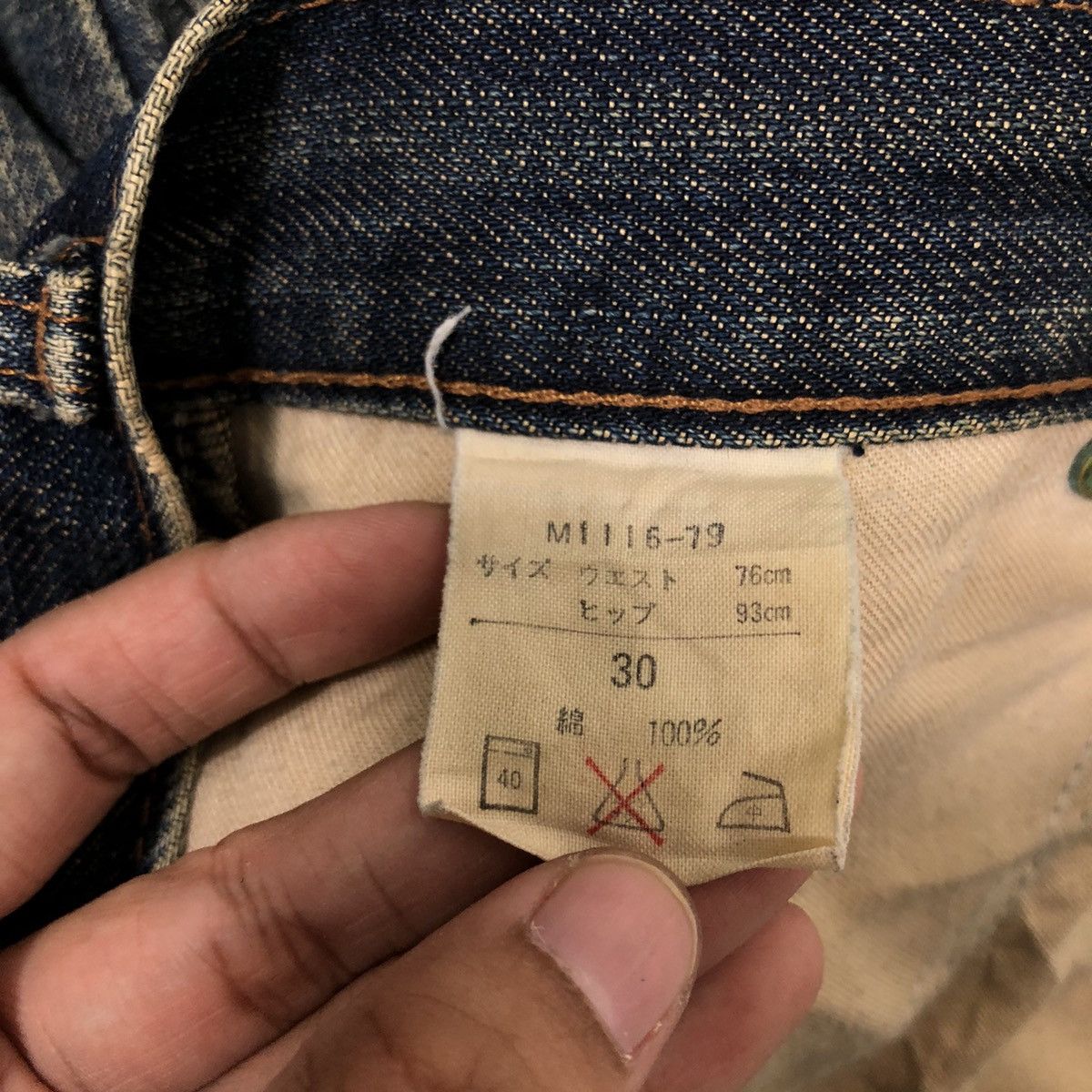 Japanese Brand 🔥90’s Rare Distressed Denim Jeans Wrangler Selvedges USA Size US 30 / EU 46 - 18 Thumbnail