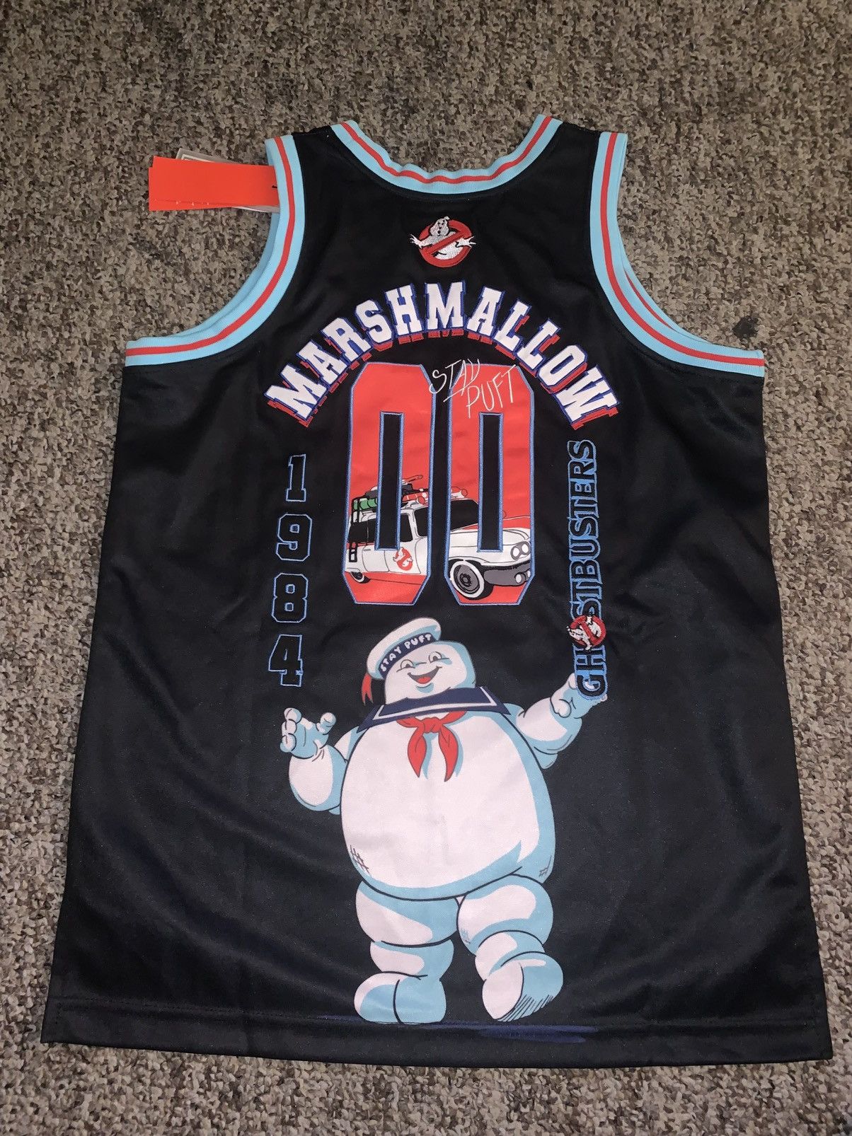 Other GHOSTBUSTERS STAY PUFT BASKETBALL JERSEY BLACK SIZE SMALL Size US S / EU 44-46 / 1 - 2 Thumbnail