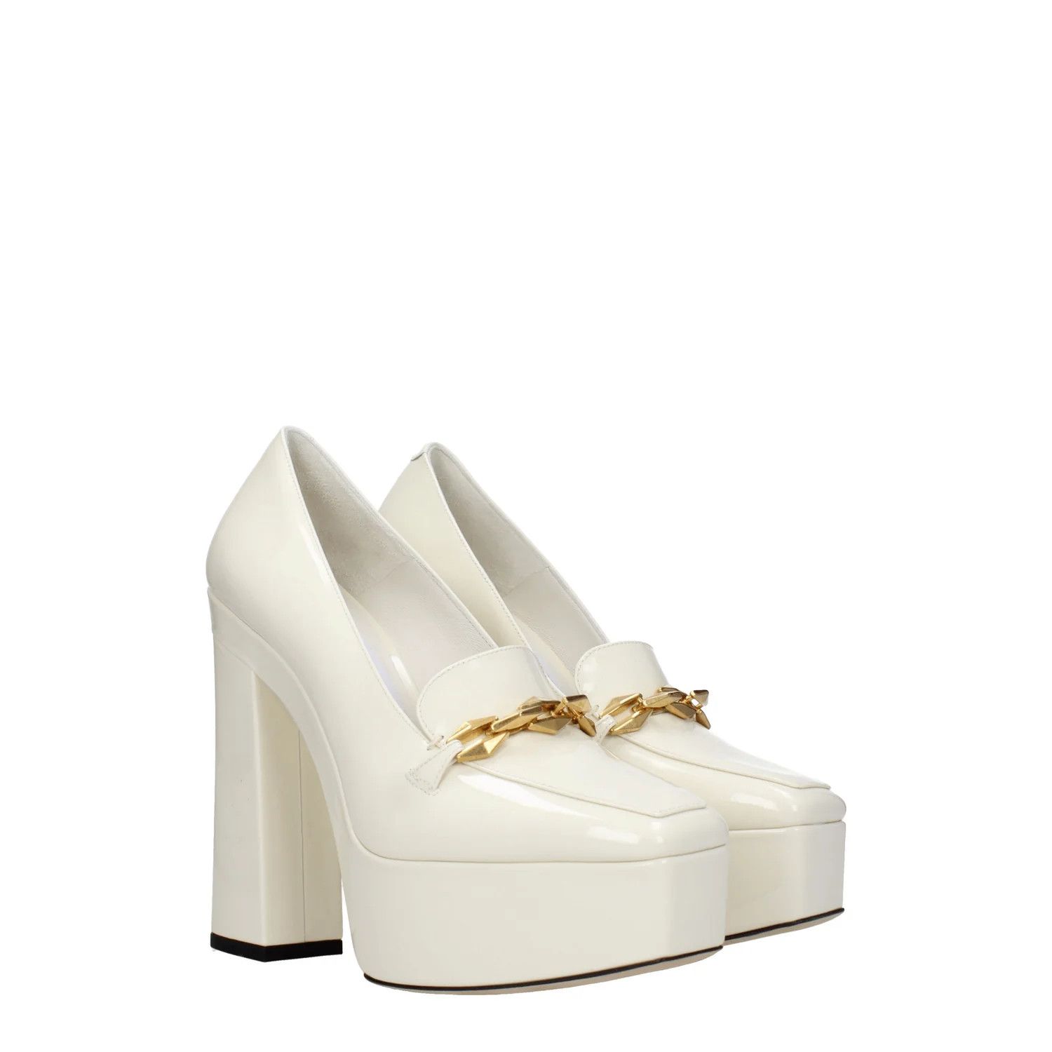 Jimmy Choo ob1o1e1124 Patent Leather Pumps in Beige/Milk Size US 9 / IT 39 - 2 Thumbnail