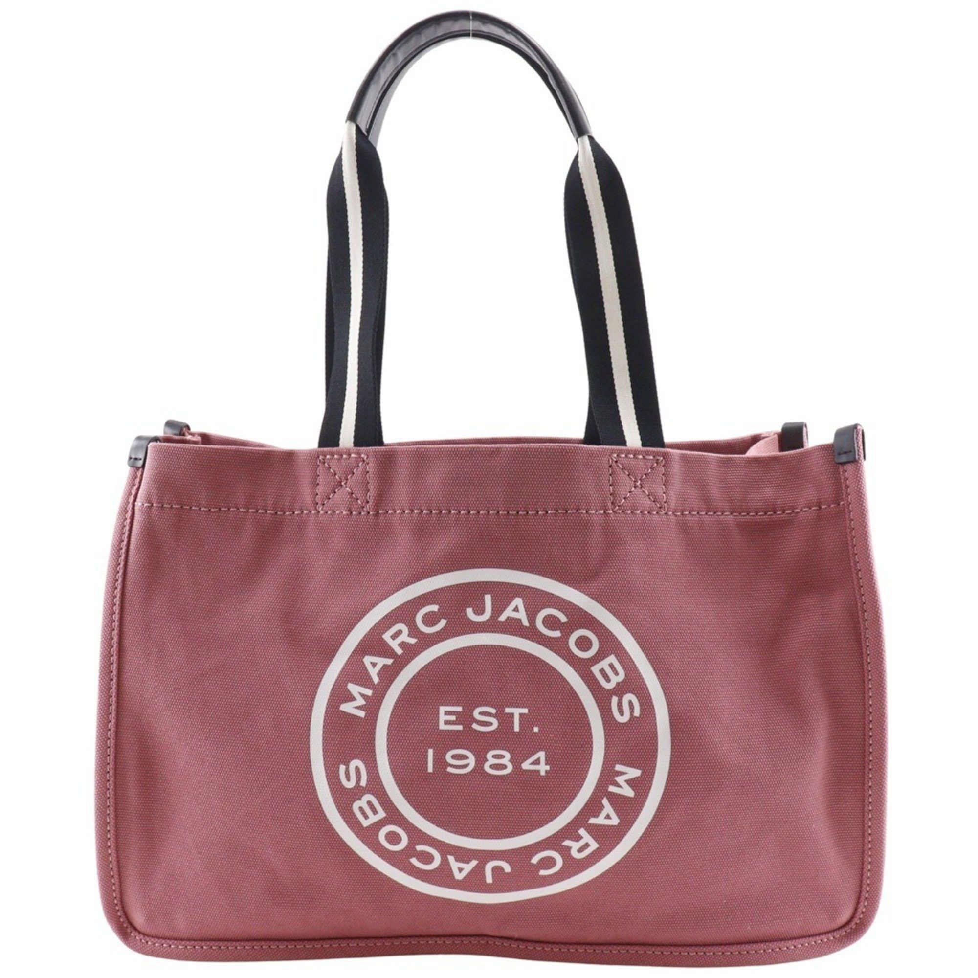 Marc Jacobs MARC JACOBS Tote Bag H052M06FA21 668 Canvas Pink Logo Women's Size ONE SIZE - 1 Thumbnail