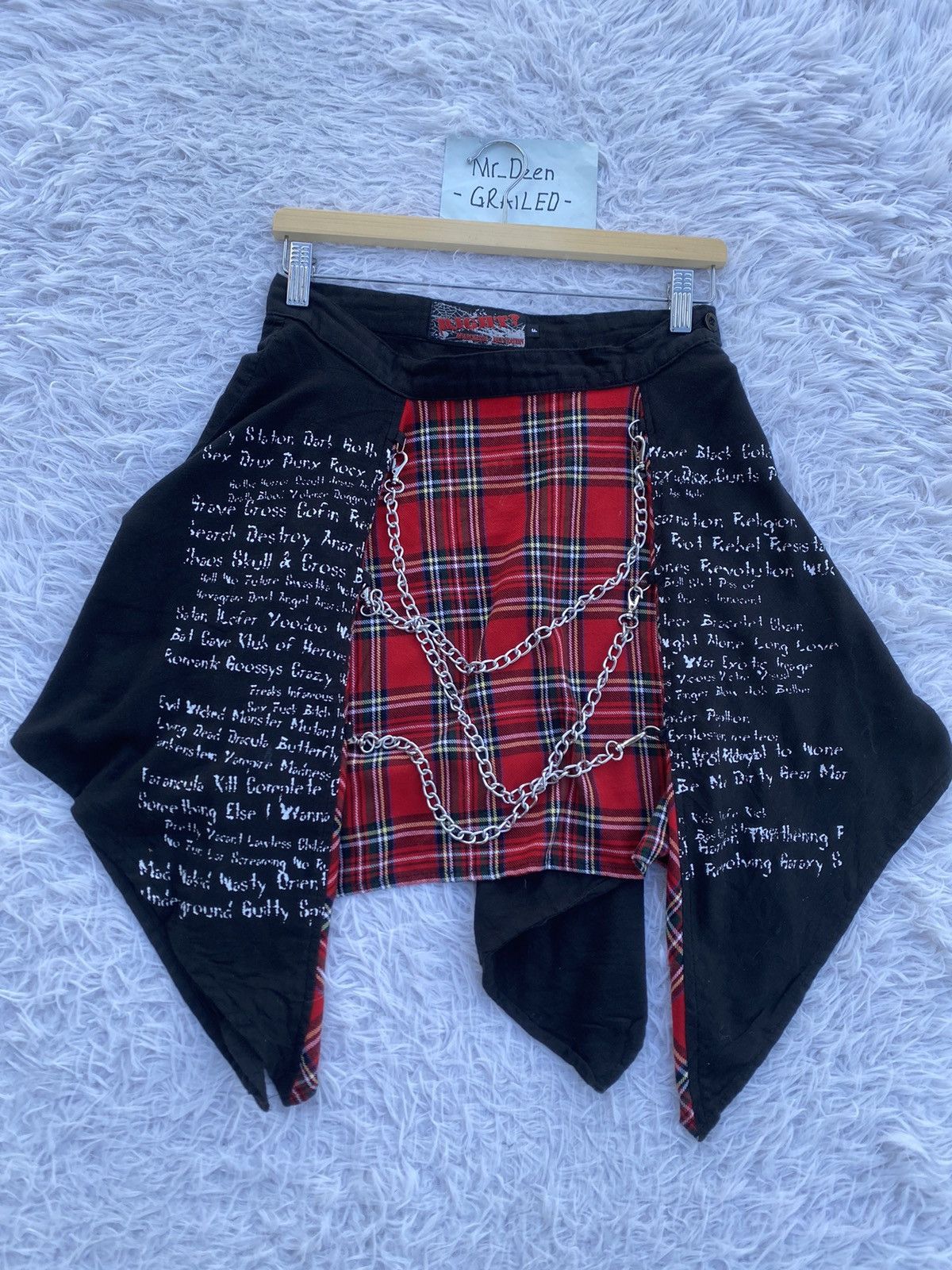 Japanese Brand Rare Vintage Anarchyism Keystation Japanese Brand Skirt Size 29" - 5 Thumbnail