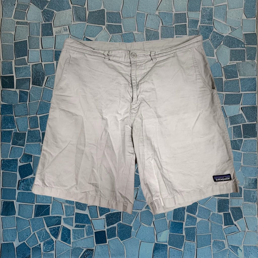 Patagonia Chino Shorts Mens 36 Ivory Lightweight All-Wear Hemp 10" Inseam 261 in White, Men's