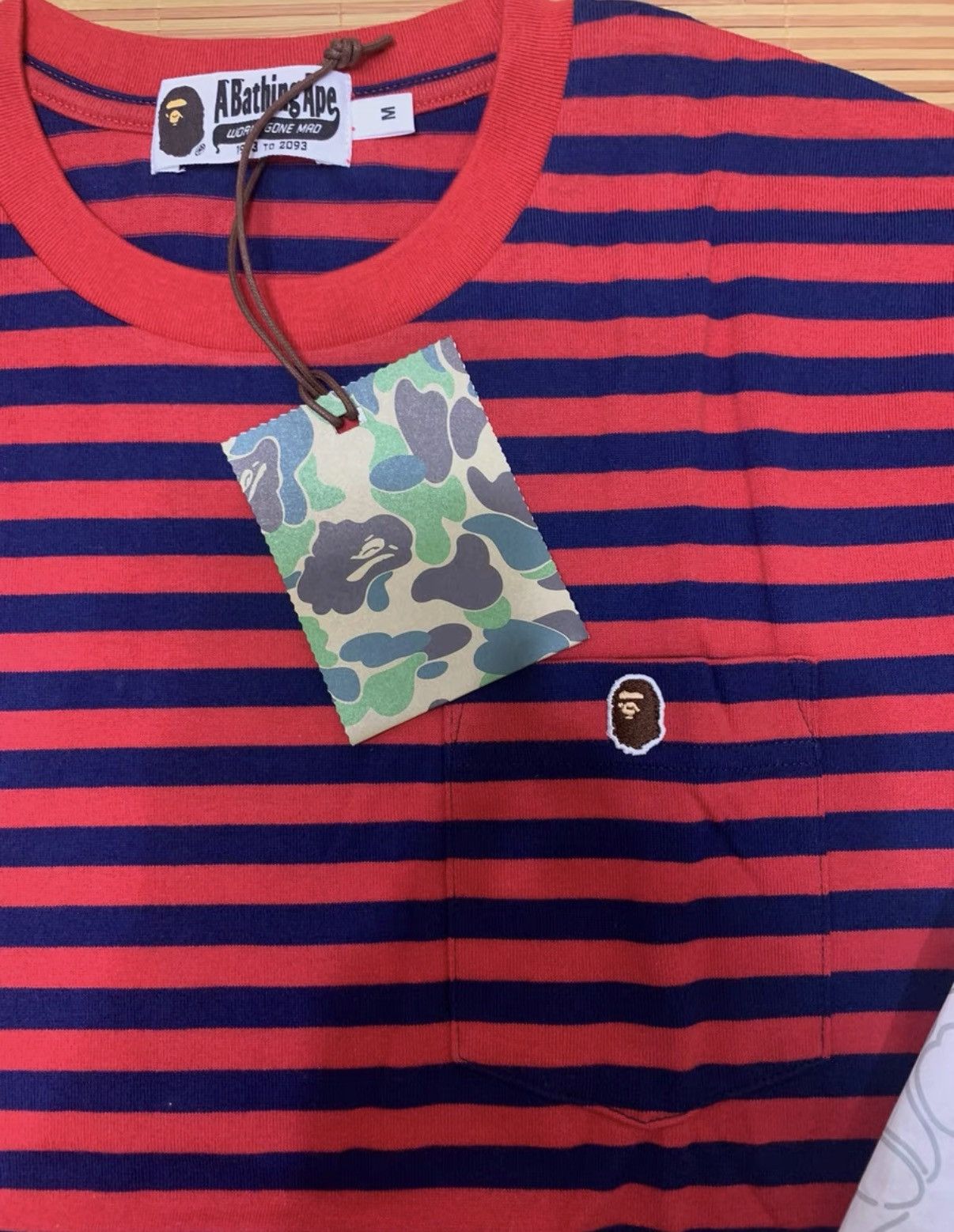 Bape BAPE OG Nigo era striped short-sleeve tee Size US M / EU 48-50 / 2 - 2 Thumbnail