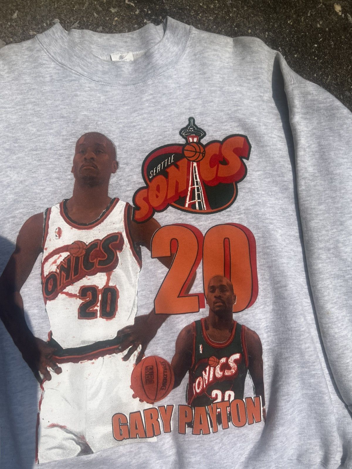 Vintage Vintage Gary Payton sweatshirt Size US XL / EU 56 / 4 - 3 Thumbnail