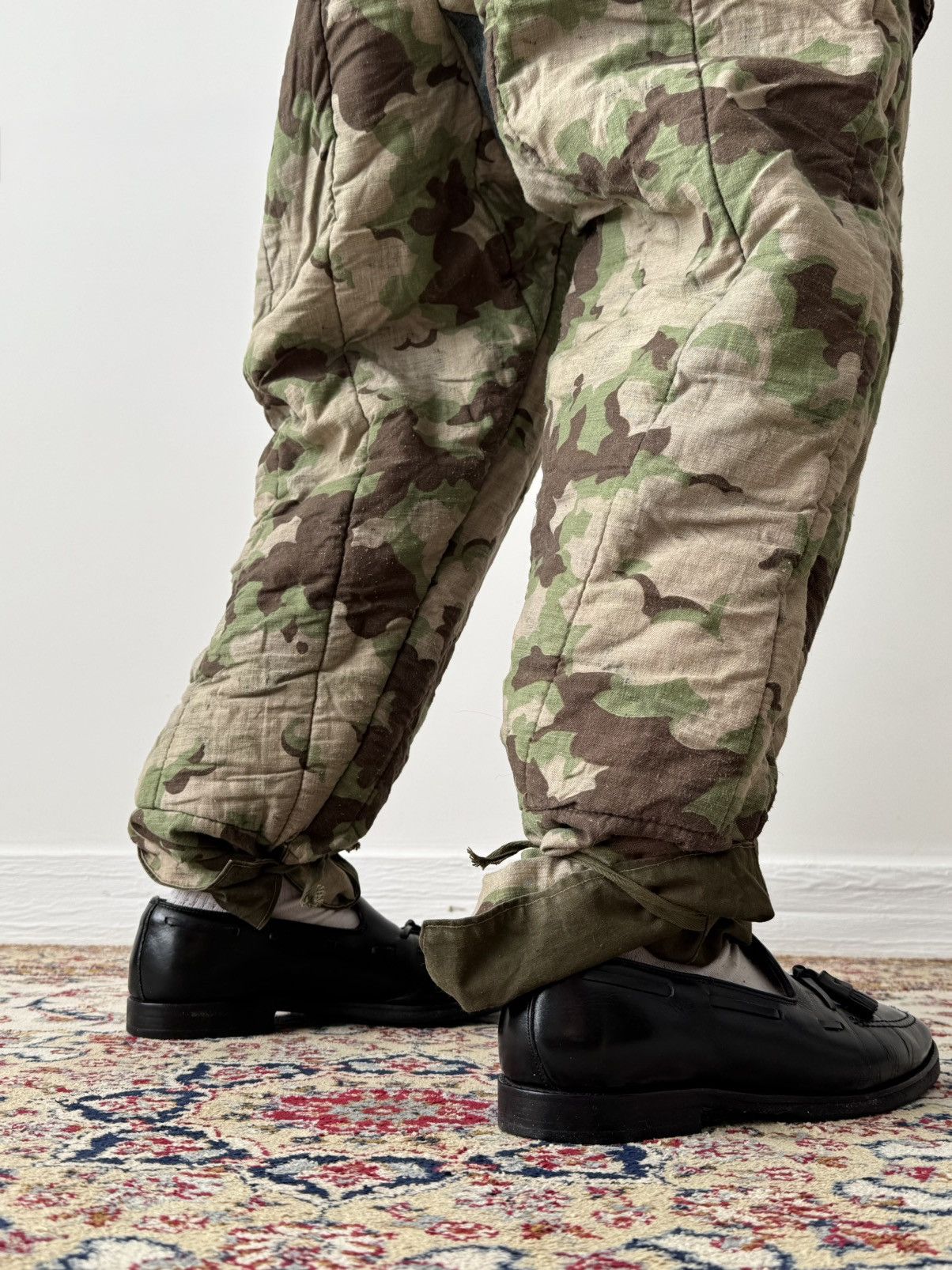 Vintage 1950s Czechoslovakian Air Force Mracky Camo Reversible Pants Size US 32 / EU 48 - 2 Thumbnail