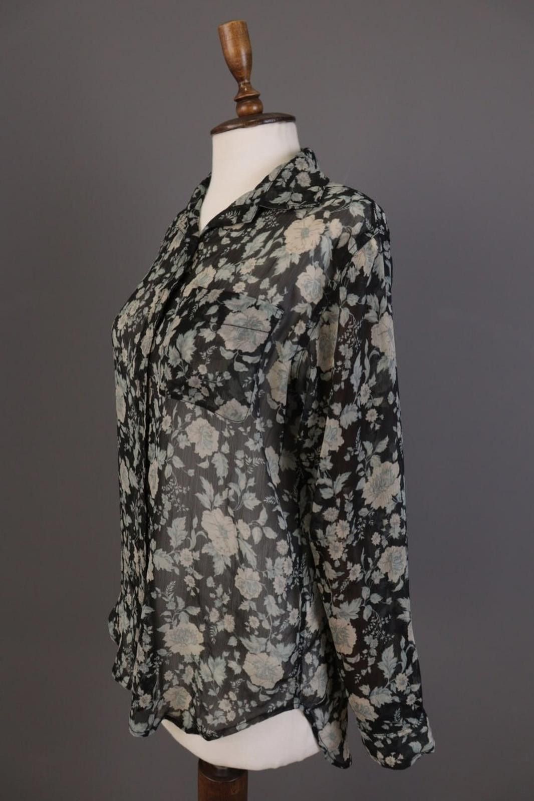 Denim & Supply Ralph Lauren Denim & Supply Ralph Lauren Balck Floral Shirt Size S Size S / US 4 / IT 40 - 8 Thumbnail