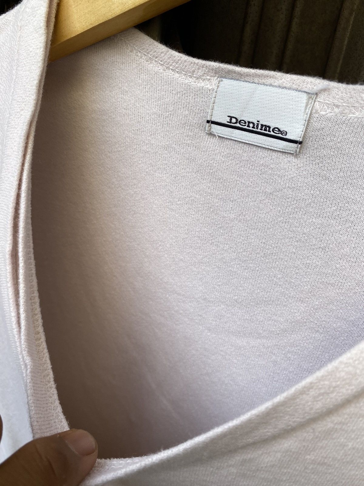 Denime Vintage Denime Double Collar Japanese Brand Tee Size M / US 6-8 / IT 42-44 - 4 Thumbnail