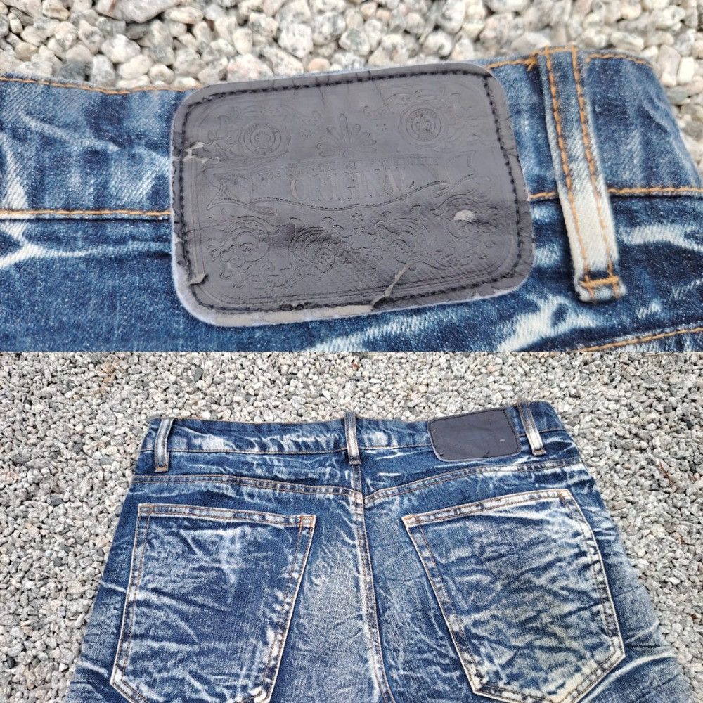 Japanese Brand Japanese Brand Original Acid Wash Blue Jeans Distressed Punk Size US 37 - 17 Thumbnail