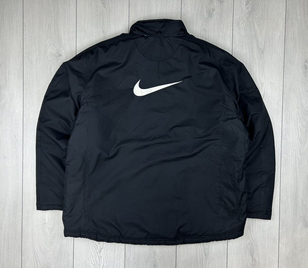 Nike × Vintage Nike Vintage Black Y2k Jacket size XL big logo Size US XL / EU 56 / 4 - 2 Thumbnail