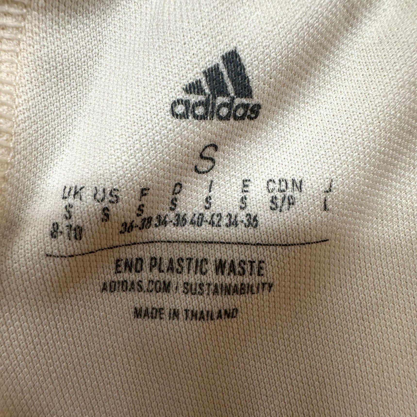 Adidas Adidas Pants Womens Small Cream Jogger Tapered Leg Logo Aeroready Thebe Magugu Size 28" / US 6 / IT 42 - 2 Thumbnail
