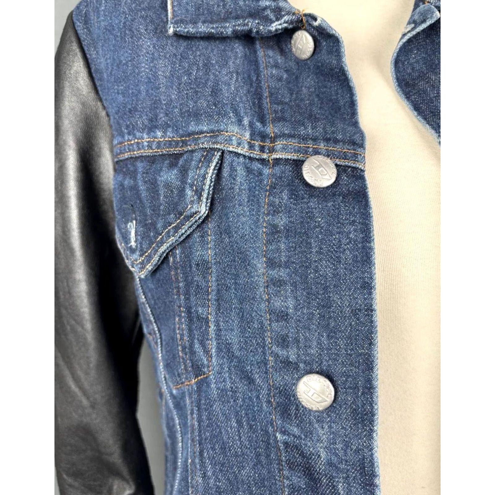 Diesel Diesel Vintage Y2K Jean Jacket Size L Blue Size 36" / US 14 / IT 50 - 7 Thumbnail