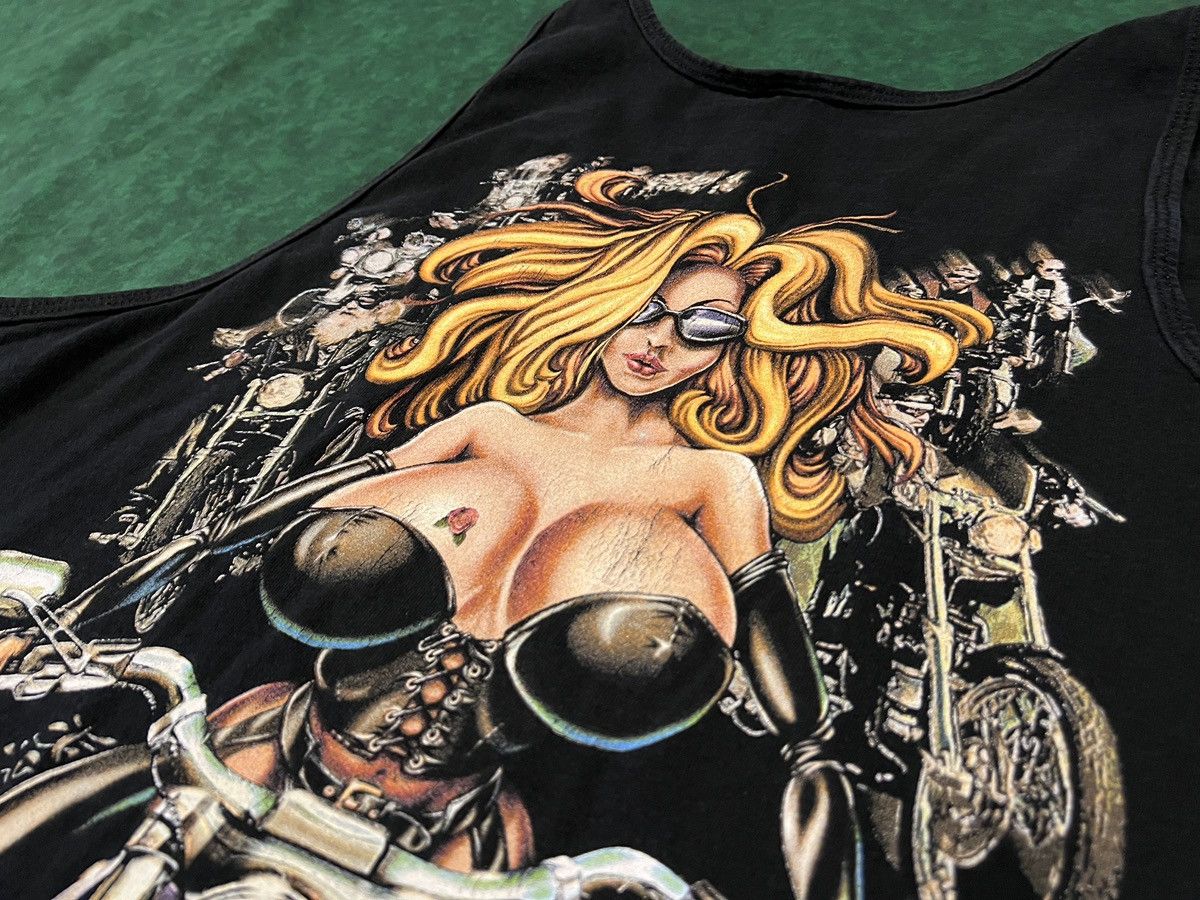 Harley Davidson × Indian Motorcycle × Vintage VTG 2000 Chain Tail - Roadworx Biker Motorcycle Bikes Babes Size US XL / EU 56 / 4 - 4 Thumbnail