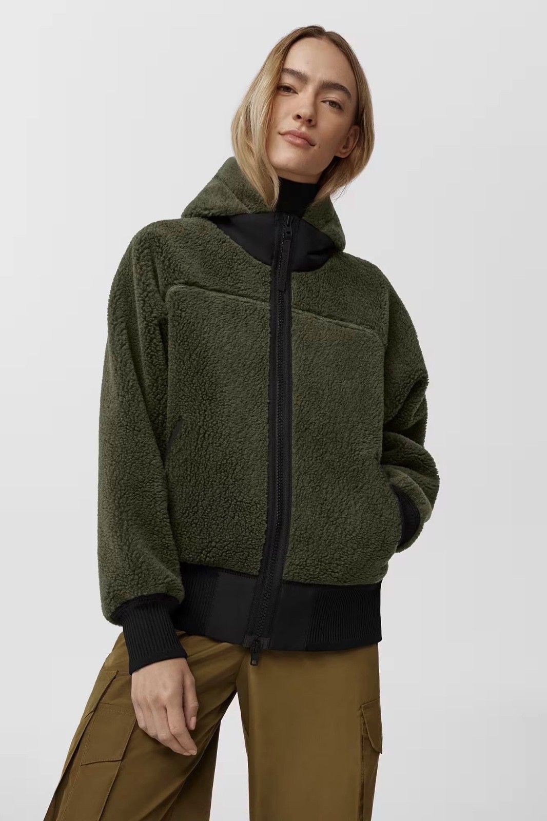 Canada Goose Canada Goose Dark Sage Simcoe Hooded Fleece Jacket - Small Size S / US 4 / IT 40 - 6 Thumbnail