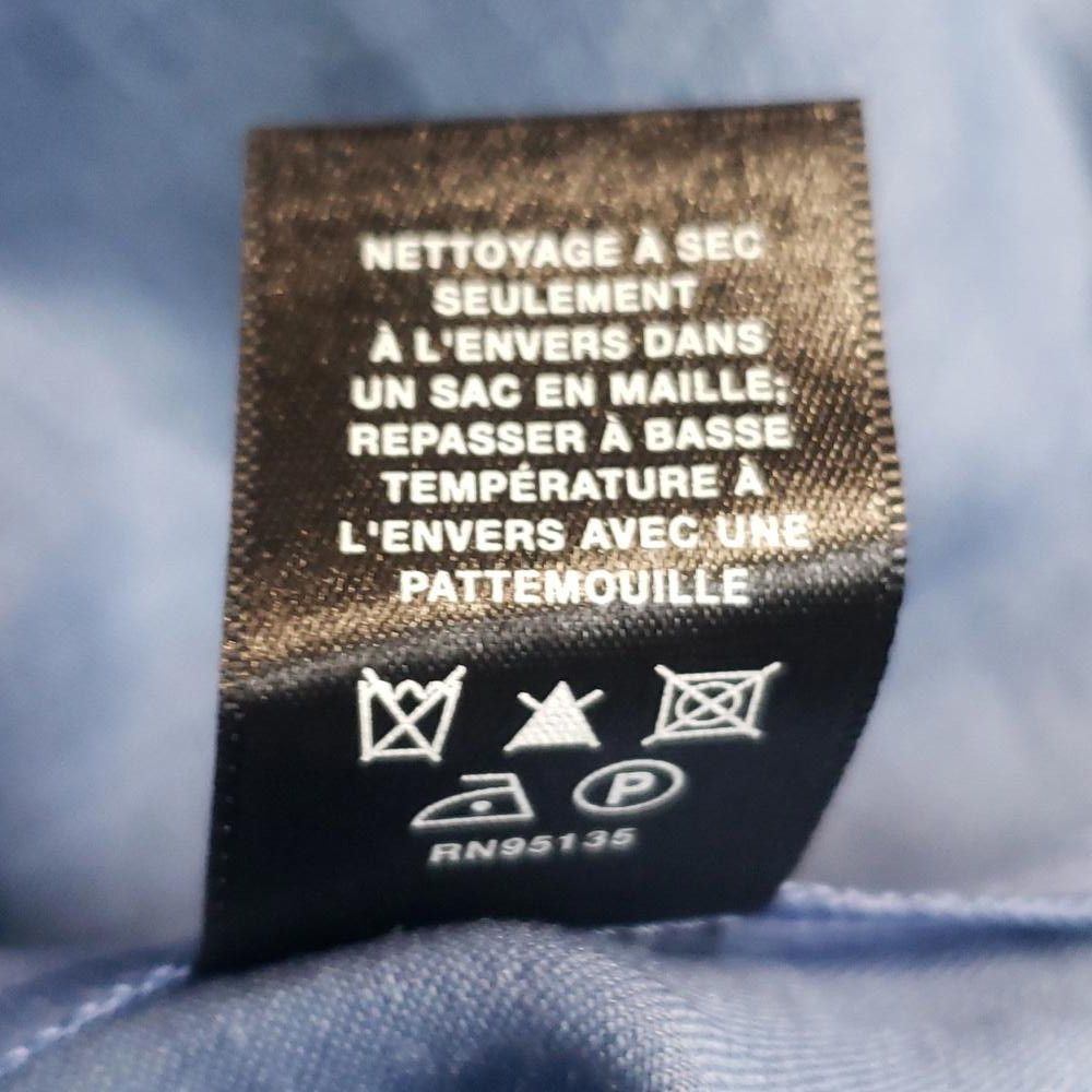 Designer CT731a Lafayette 148 Blue Short Sleeve Ladies Shirt XL Size XL / US 12-14 / IT 48-50 - 7 Thumbnail