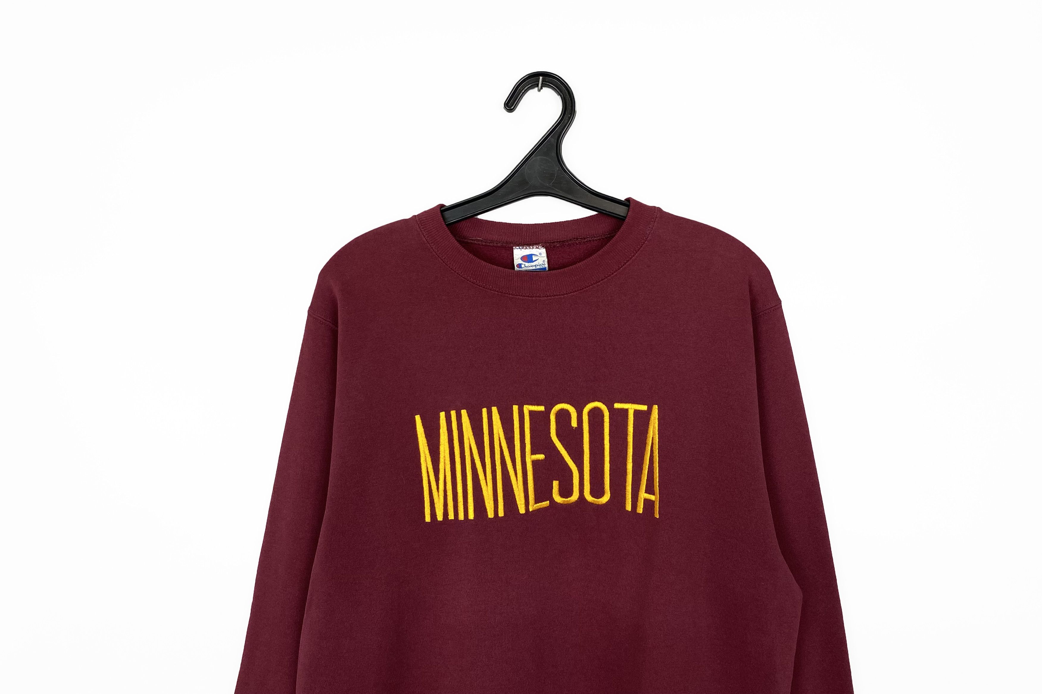 Champion Vintage 90s Champion MINNESOTA Reverse Weave Made in USA Size US L / EU 52-54 / 3 - 2 Thumbnail