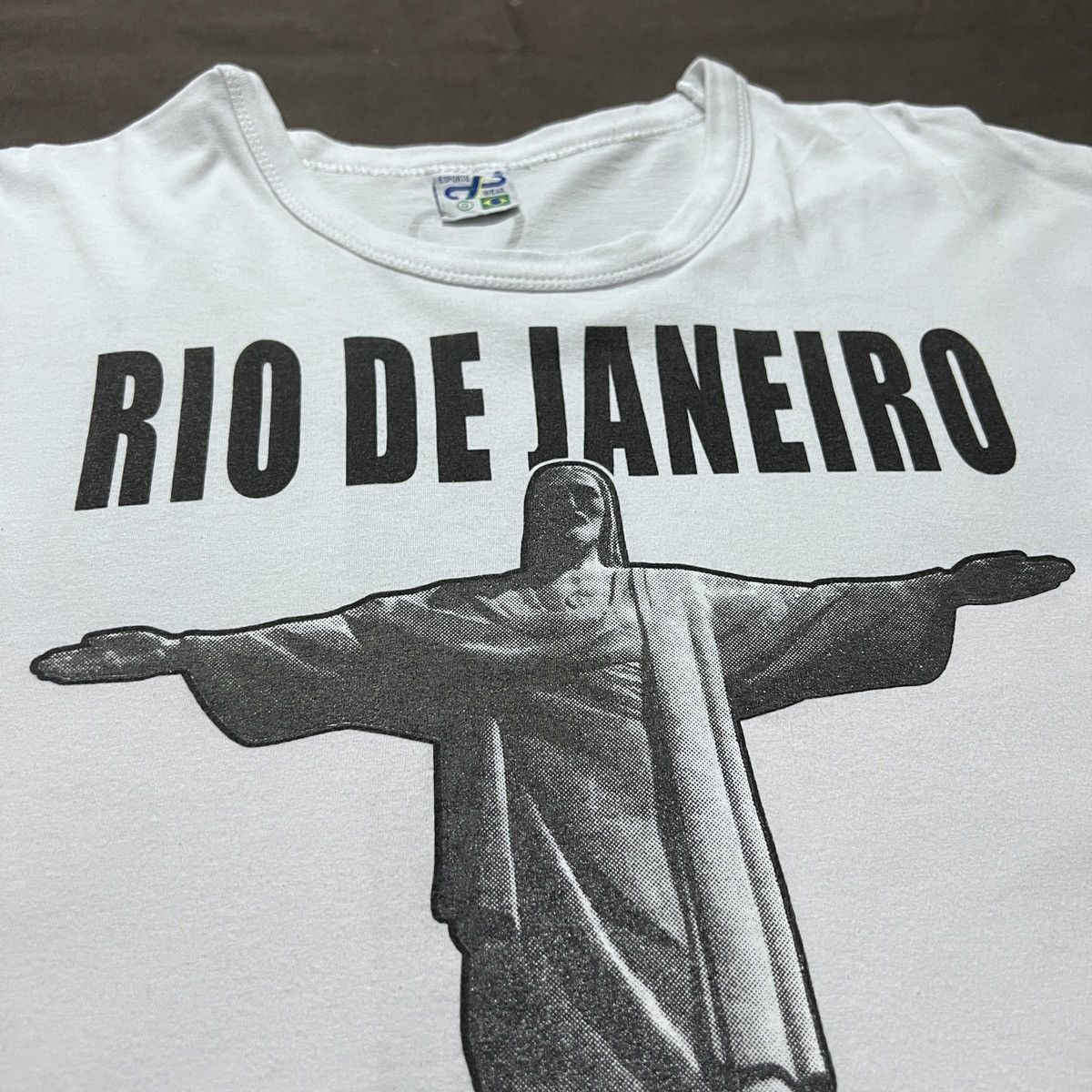 Vintage Vintage Y2K Rio de Janeiro God Jesus Bible Holy Tee Size US L / EU 52-54 / 3 - 3 Thumbnail