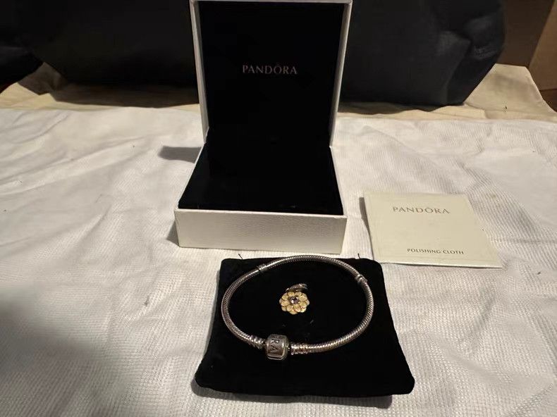 pandora Pandora Bracelet with Charms。Q9 Size ONE SIZE - 1 Thumbnail