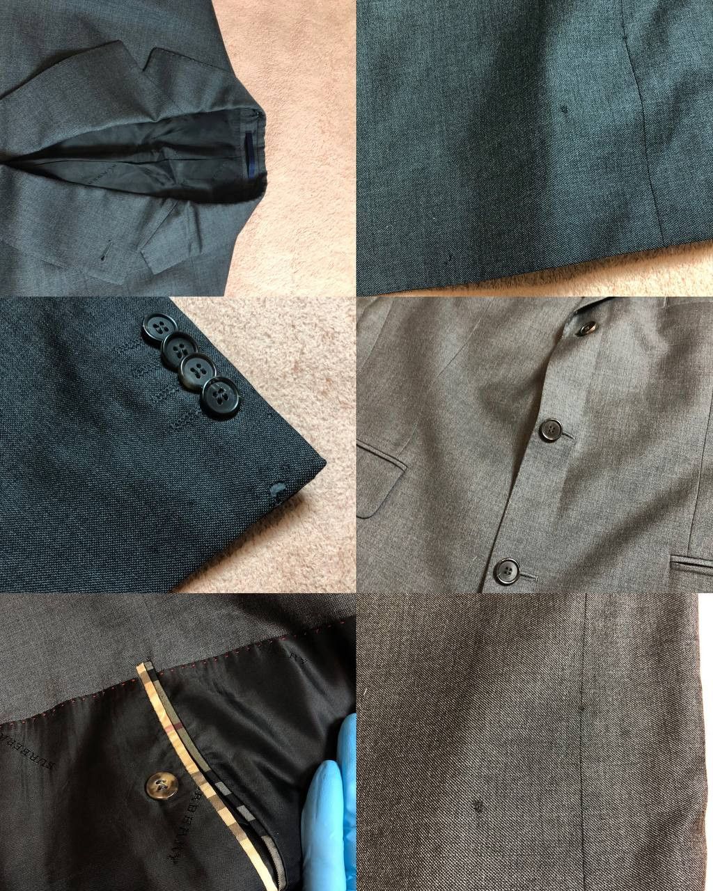 Burberry Burberry Suit Jacket Pants Set Up VINTAGE Size 52R - 24 Thumbnail