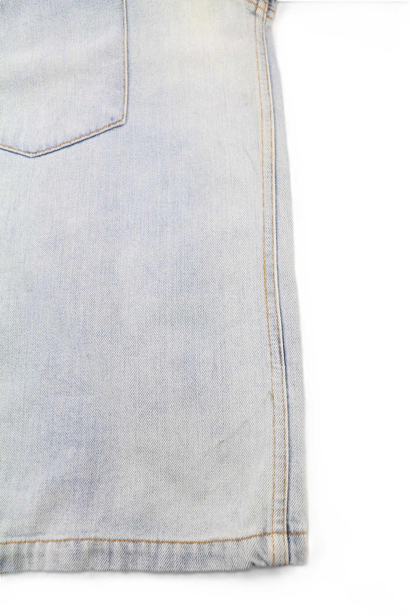 Nudie Jeans RONNY 2XL Denim Ocean Washed Spread Logo Jacket 80751 Size US XXL / EU 58 / 5 - 8 Thumbnail