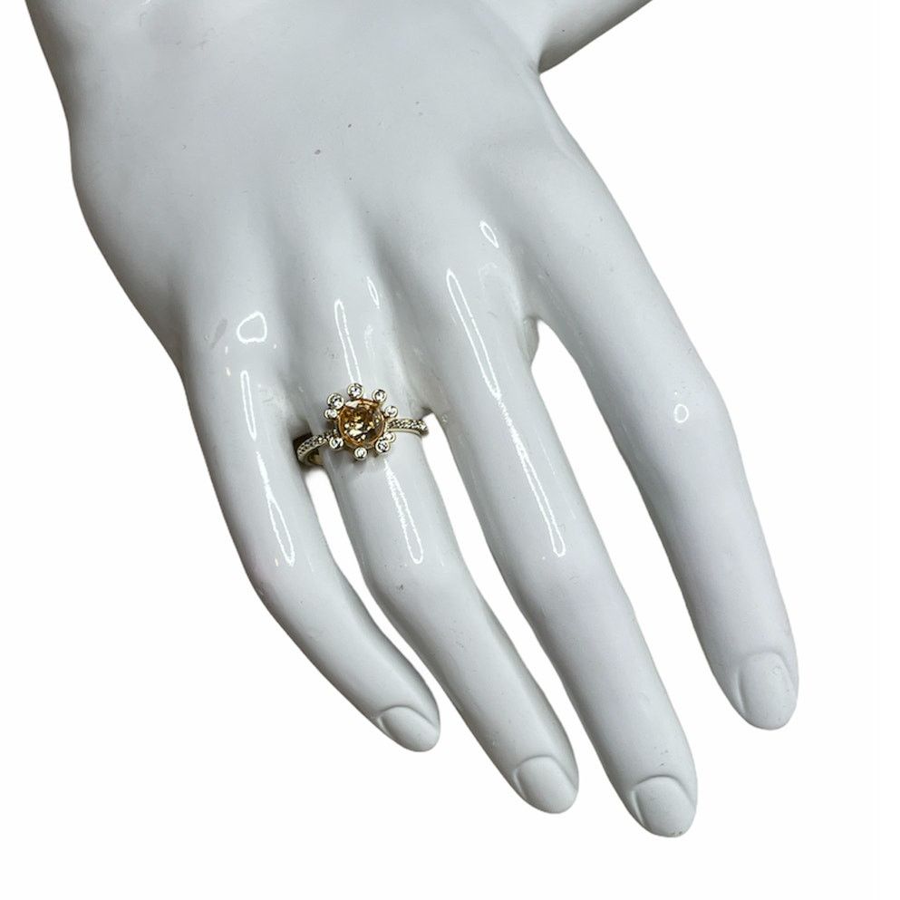 Swarovski Swarovski Olive Ring Multi-colored, Gold-tone plated USA 7 Size ONE SIZE - 1 Thumbnail