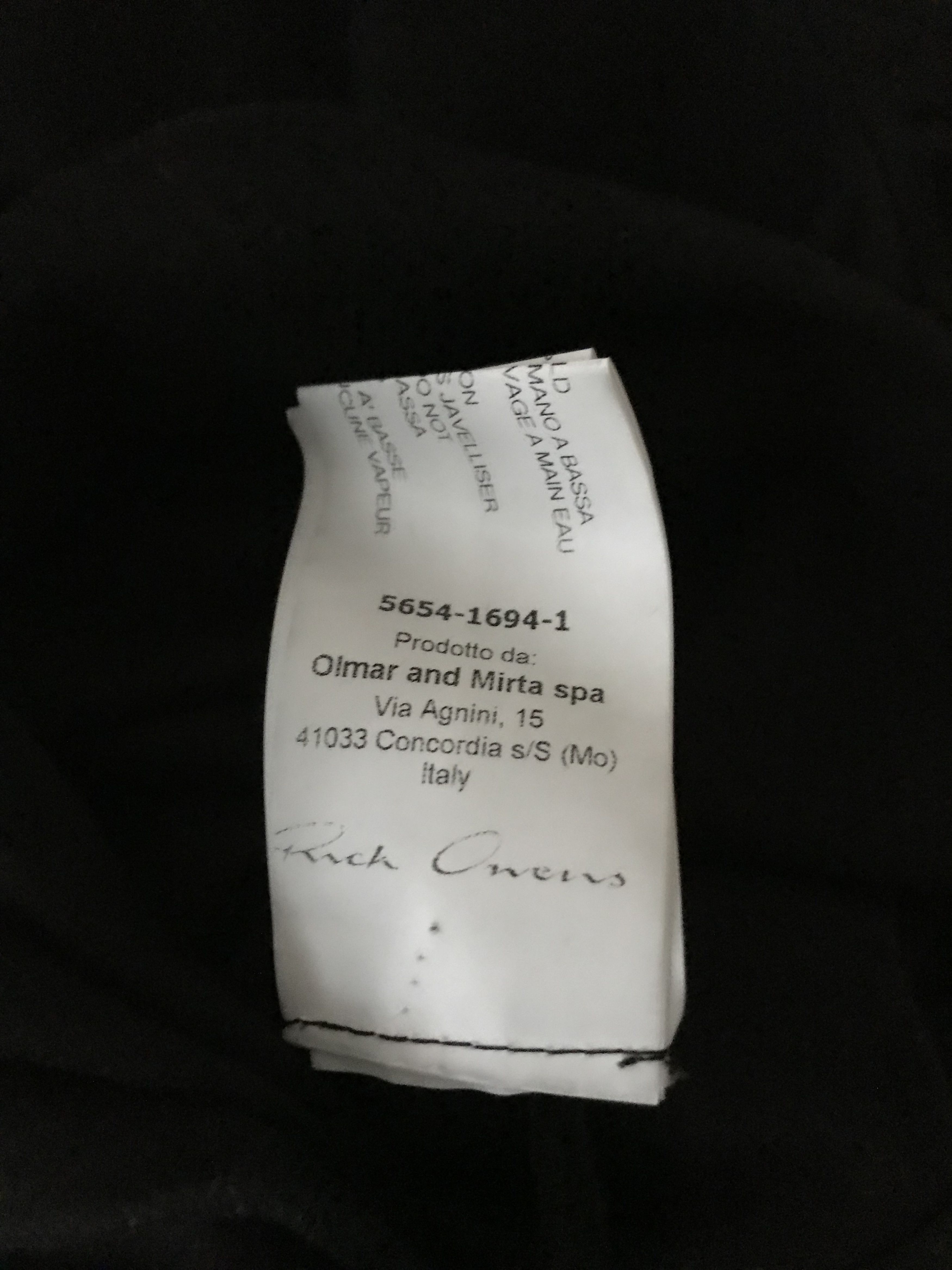 Rick Owens FW15 Rick Owens "Sphinx" jumbo sweatshirt, black Size US M / EU 48-50 / 2 - 8 Thumbnail