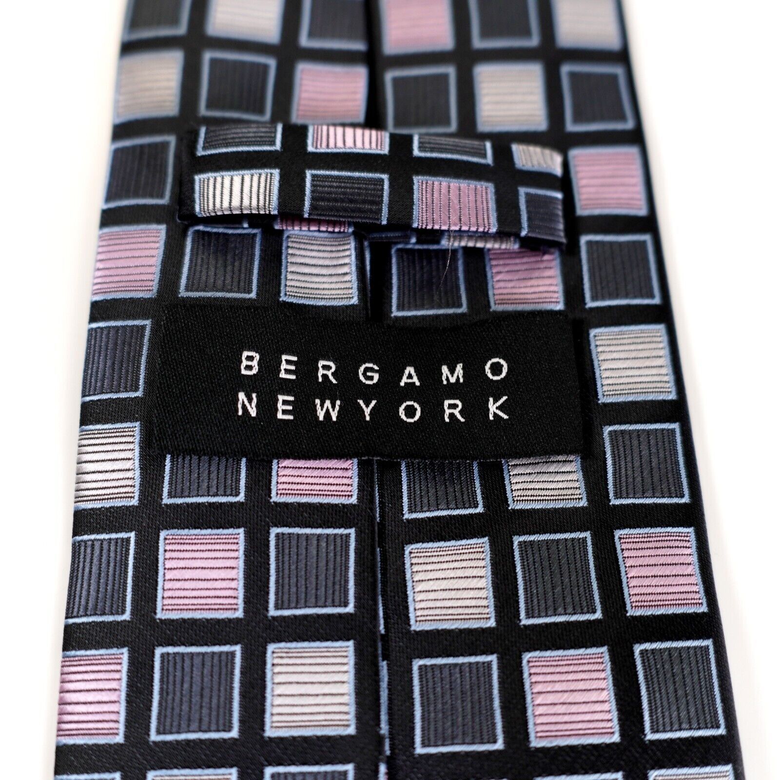 Bergamo New York Bergamo New York Black Pink White Check Ribbed Woven Polyest Size ONE SIZE - 4 Thumbnail